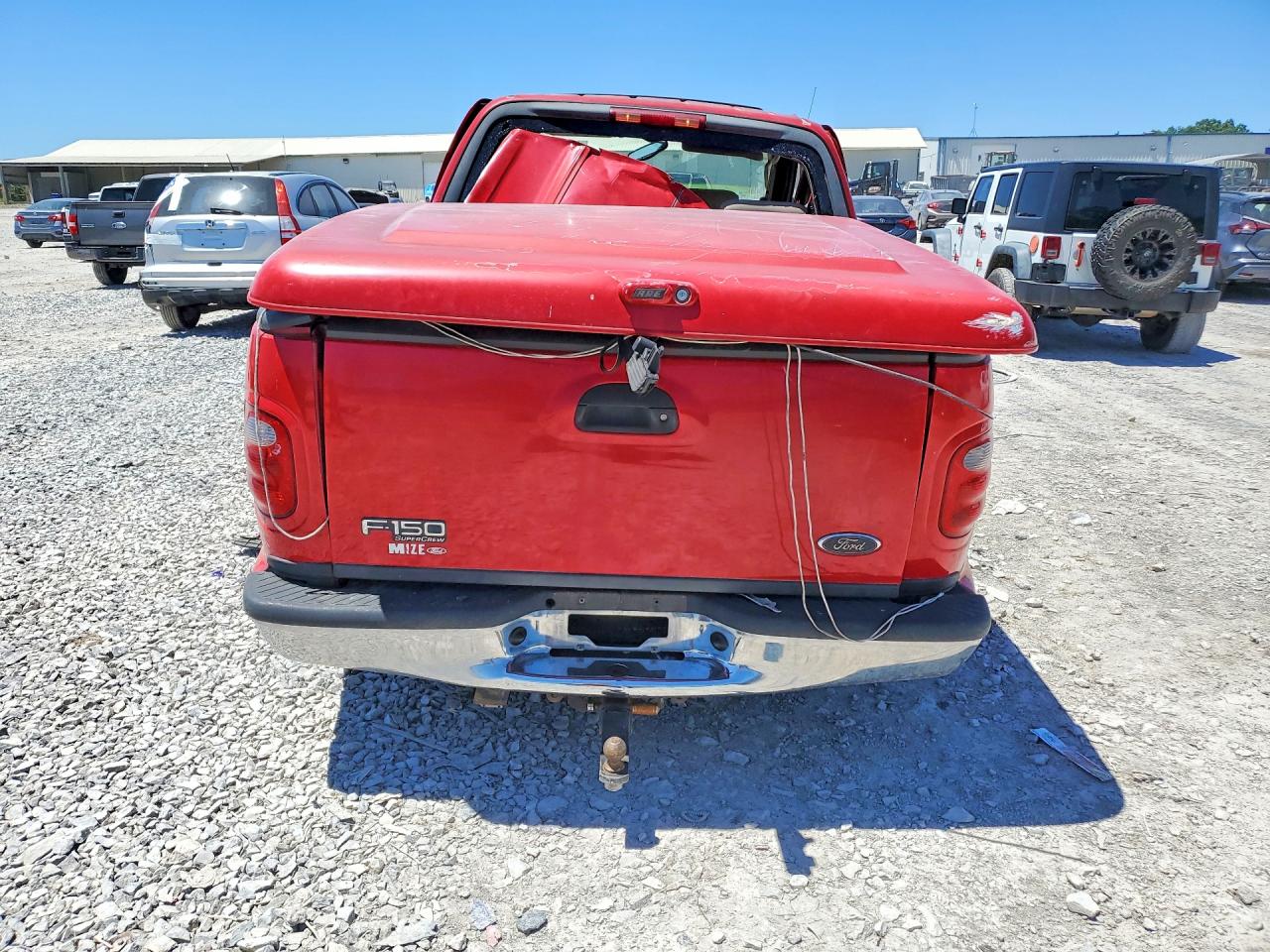 2003 Ford F150 Supercrew Red vin: 1FTRW08L83KD32703