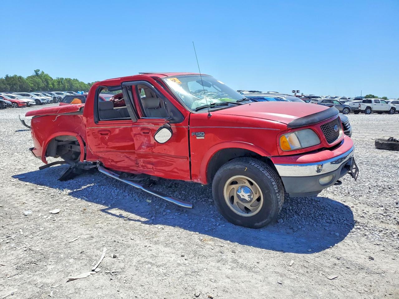 2003 Ford F150 Supercrew Red vin: 1FTRW08L83KD32703