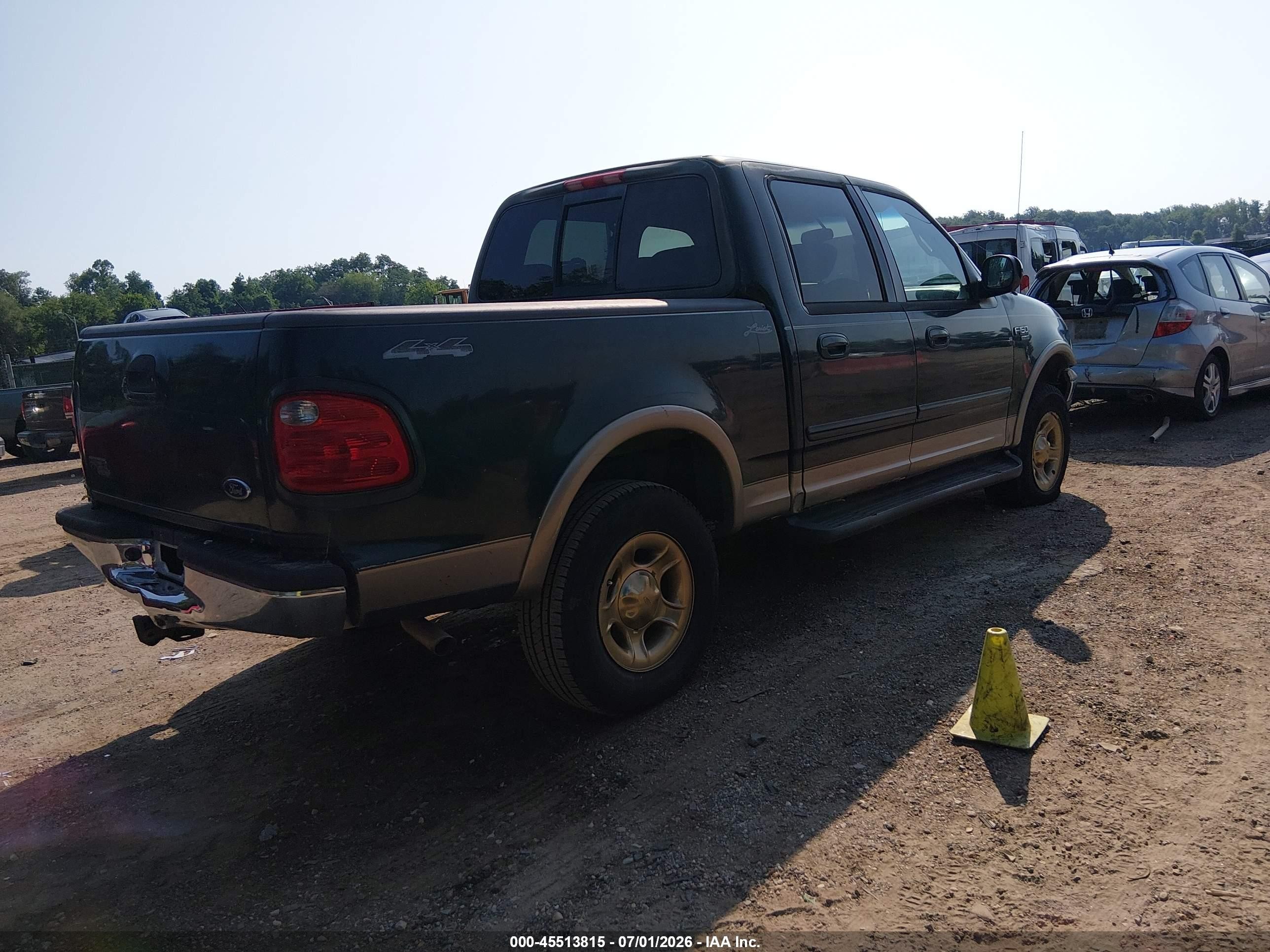 2001 Ford F-150 King Ranch Edition/lariat/xlt Green vin: 1FTRW08L91KB78354