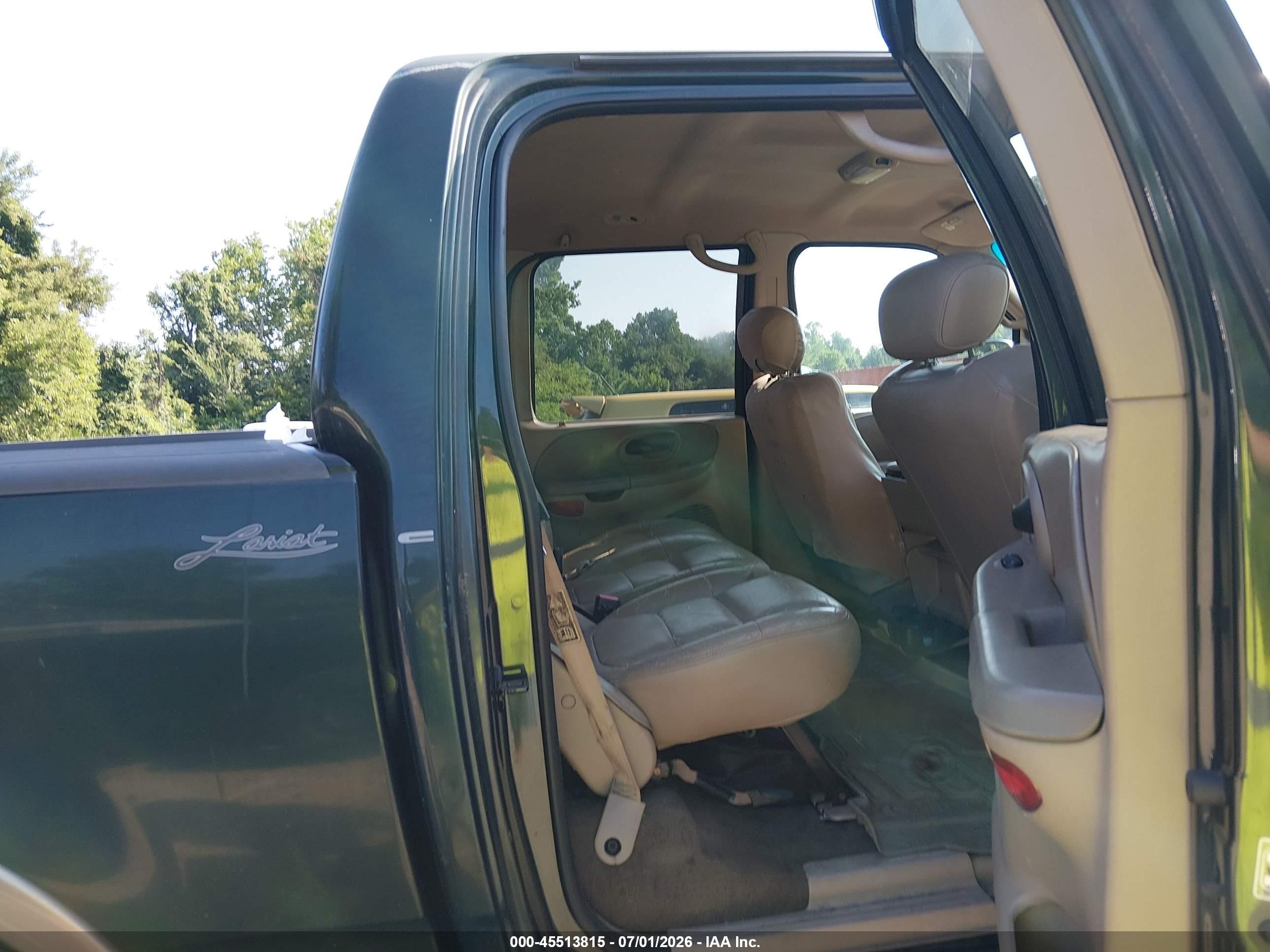2001 Ford F-150 King Ranch Edition/lariat/xlt Green vin: 1FTRW08L91KB78354