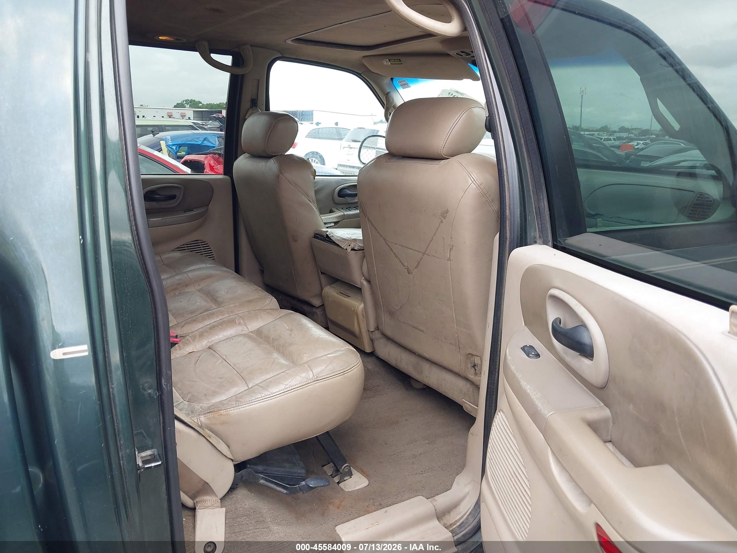 2001 Ford F-150 King Ranch Edition/lariat/xlt Green vin: 1FTRW08L91KB95753