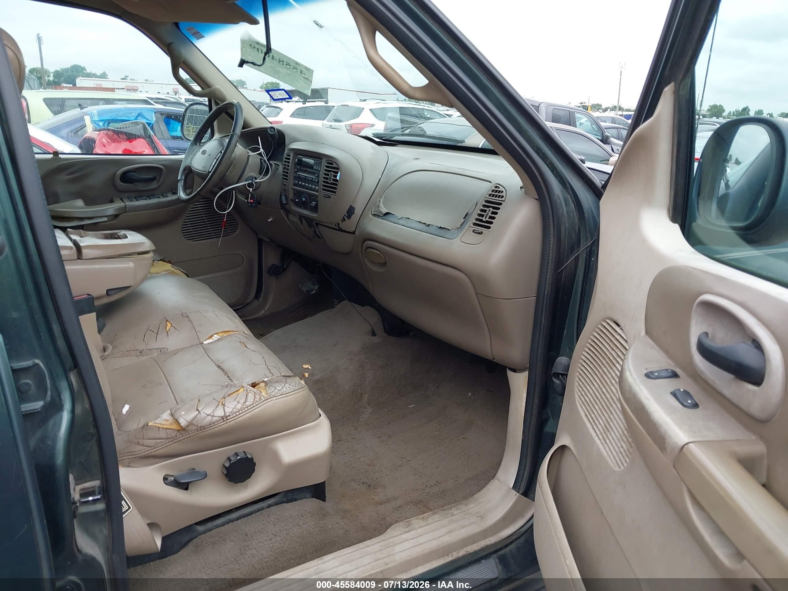 2001 Ford F-150 King Ranch Edition/lariat/xlt Green vin: 1FTRW08L91KB95753