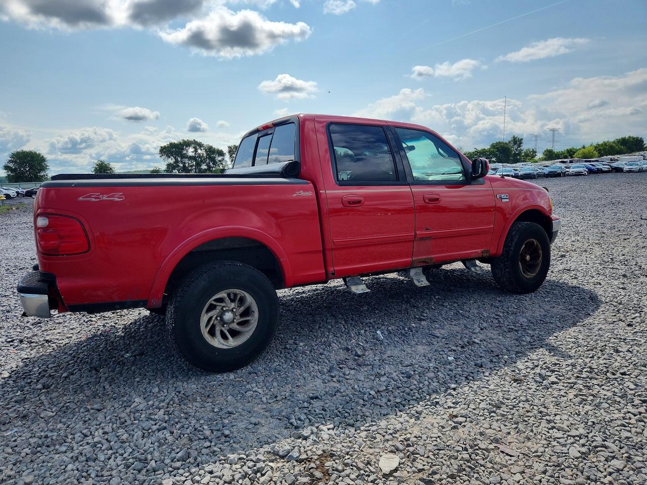 2001 Ford F150 Supercrew Red vin: 1FTRW08L91KC32624