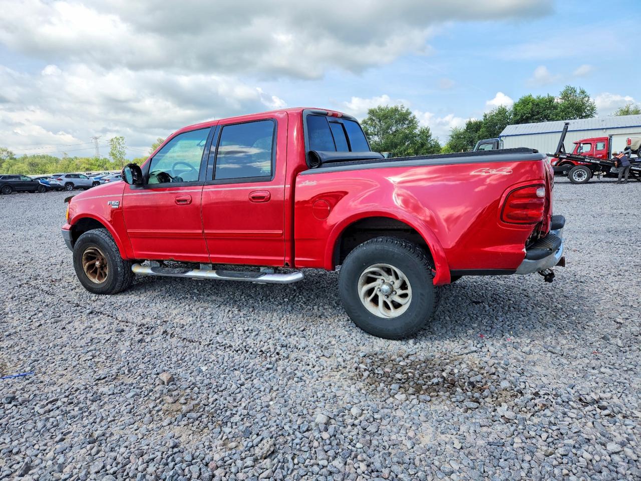 2001 Ford F150 Supercrew Red vin: 1FTRW08L91KC32624