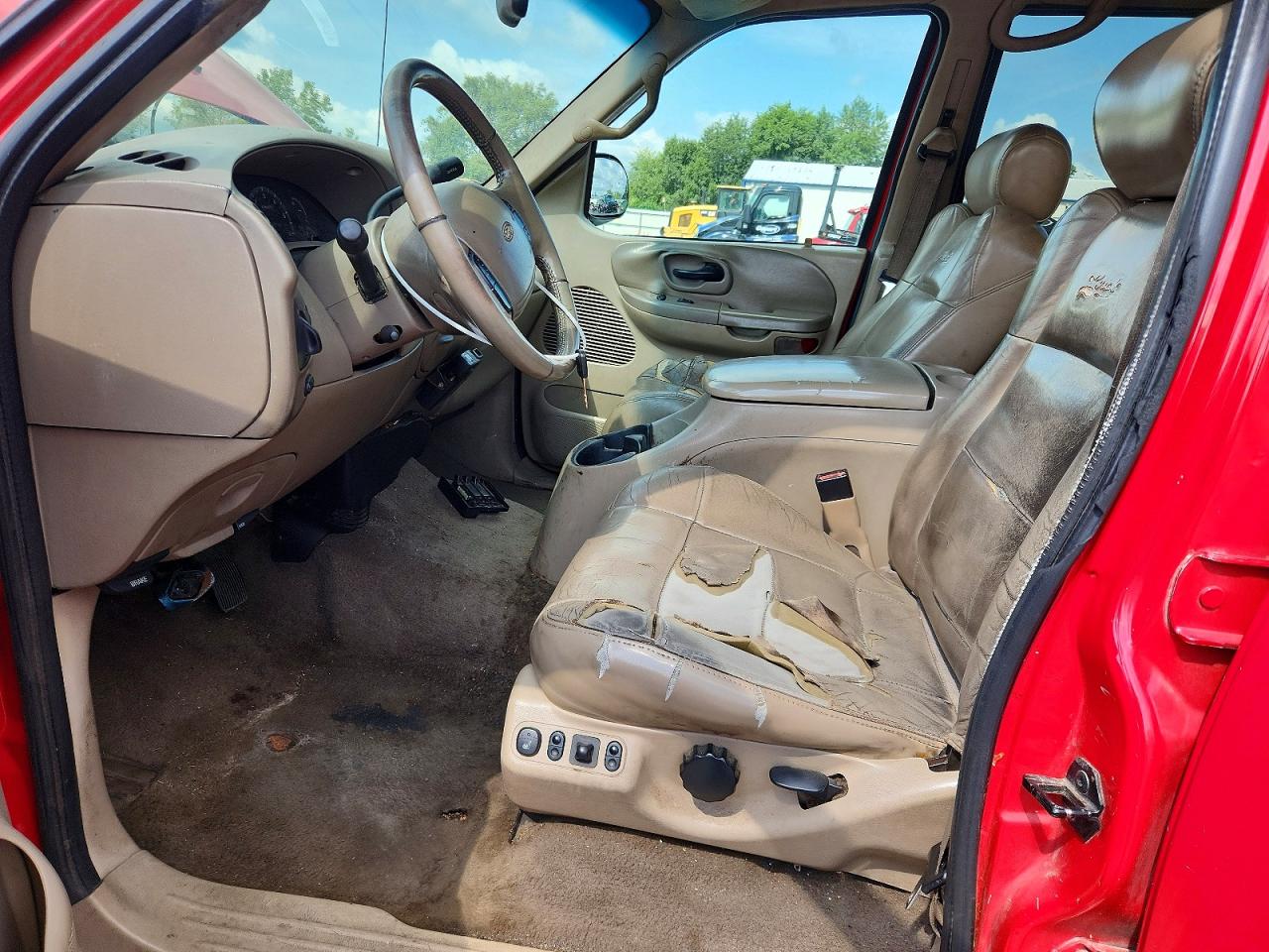 2001 Ford F150 Supercrew Red vin: 1FTRW08L91KC32624