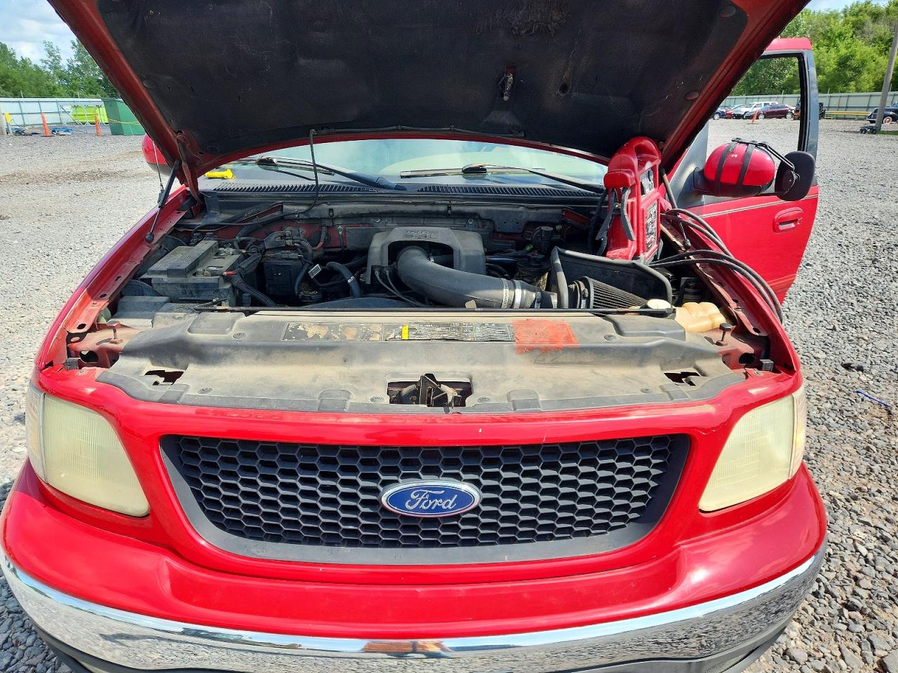 2001 Ford F150 Supercrew Red vin: 1FTRW08L91KC32624