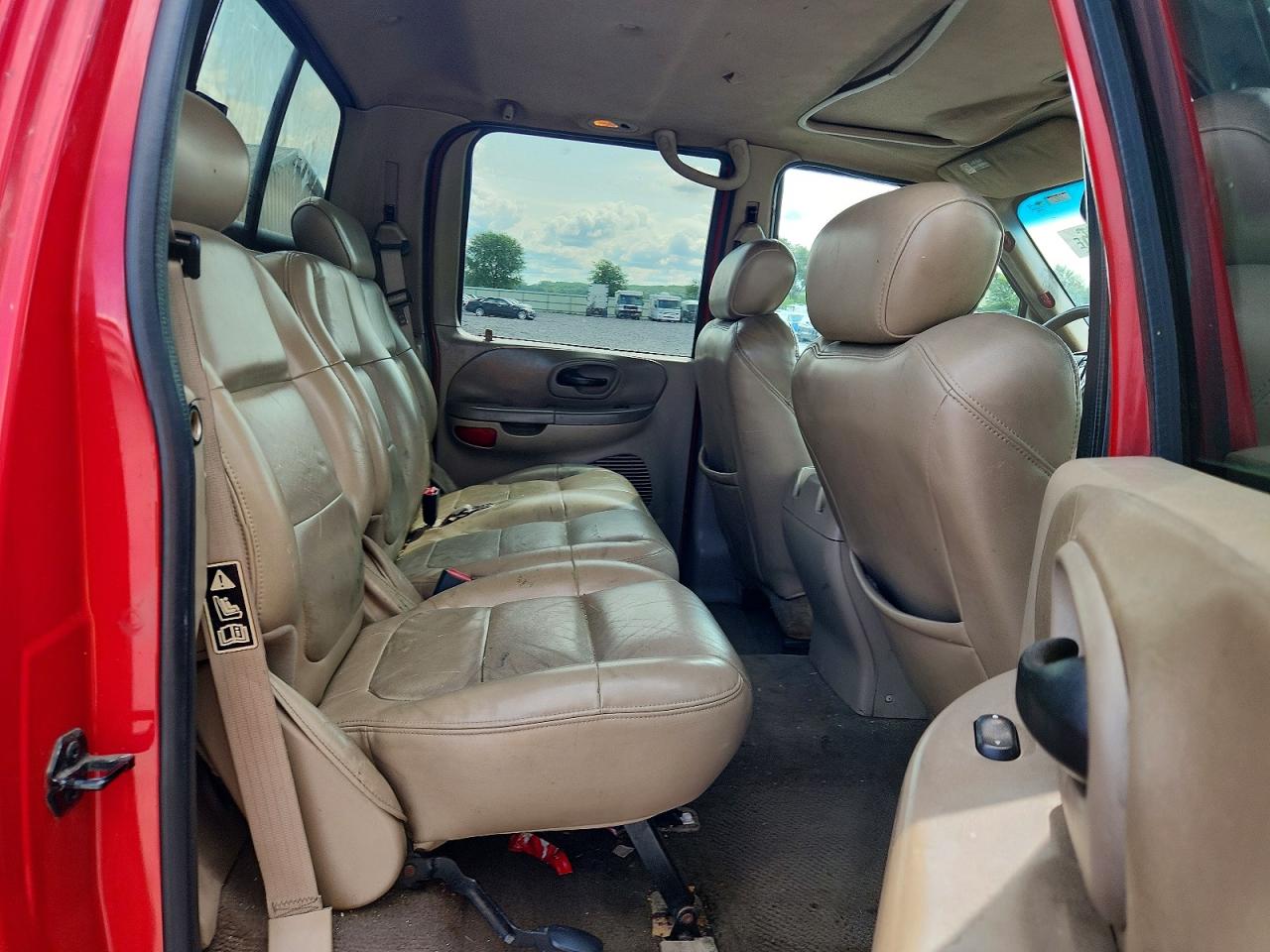 2001 Ford F150 Supercrew Red vin: 1FTRW08L91KC32624