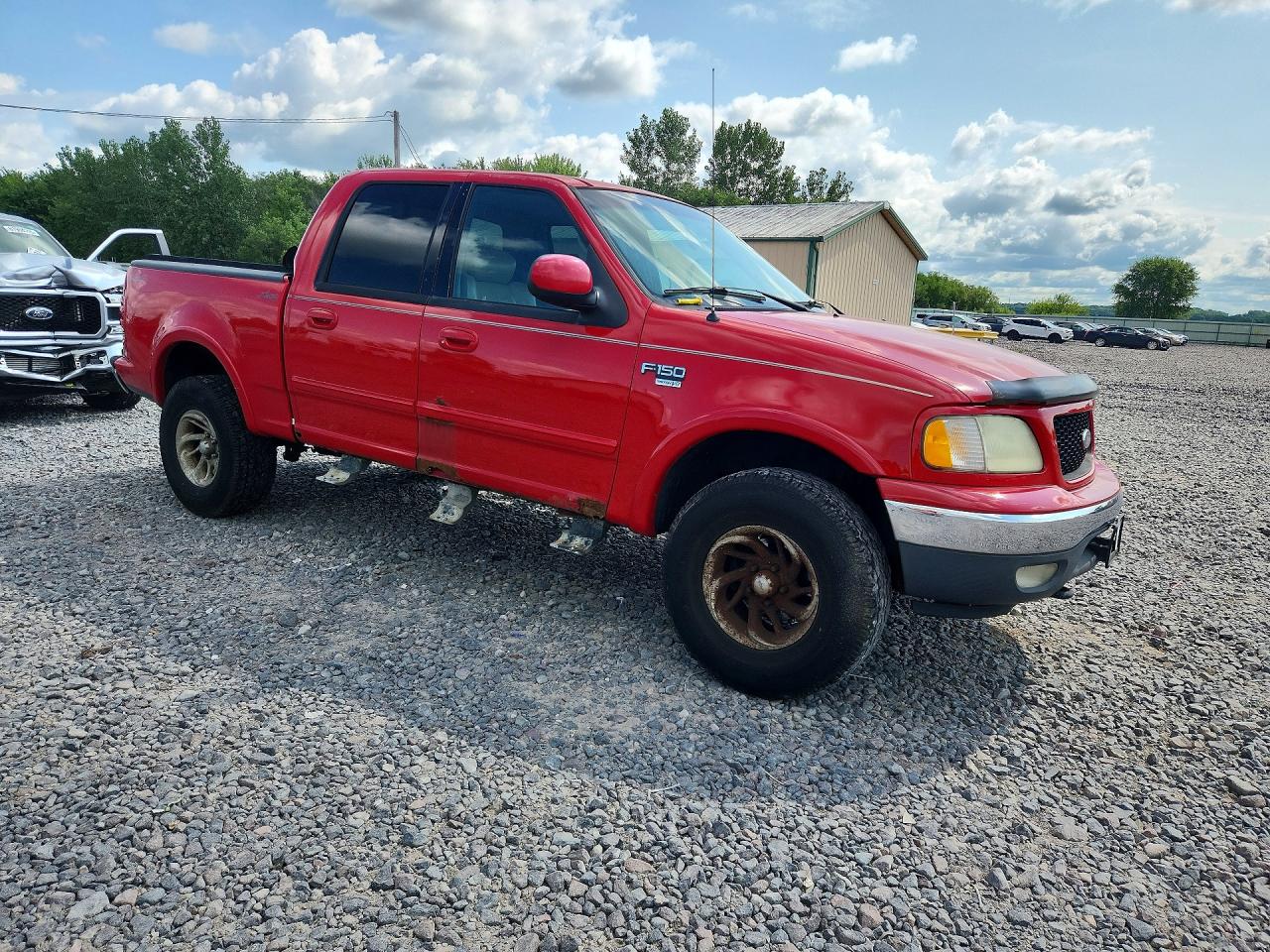2001 Ford F150 Supercrew Red vin: 1FTRW08L91KC32624