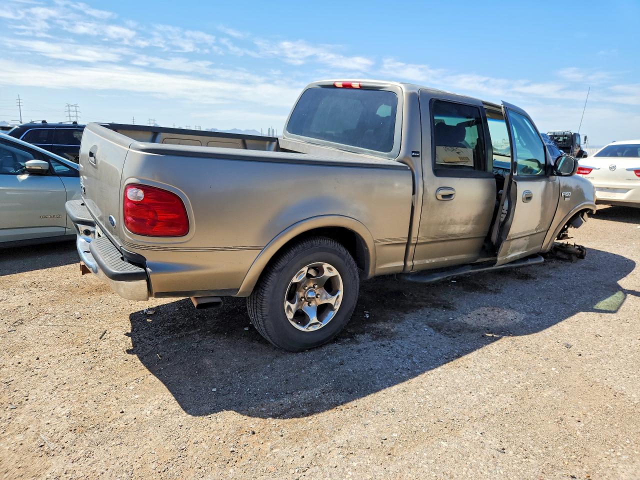 2001 Ford F150 Supercrew Brown vin: 1FTRW08L91KF37900