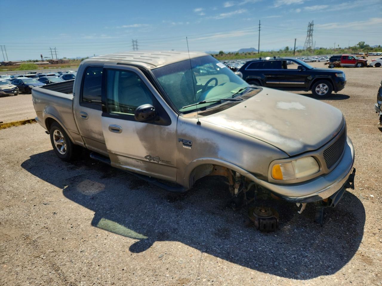 2001 Ford F150 Supercrew Brown vin: 1FTRW08L91KF37900