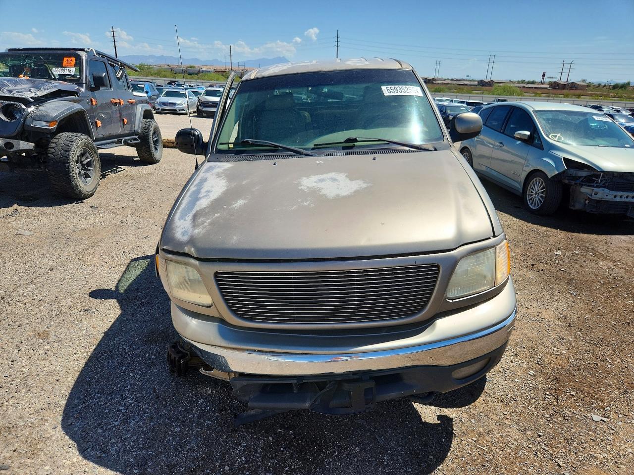 2001 Ford F150 Supercrew Brown vin: 1FTRW08L91KF37900