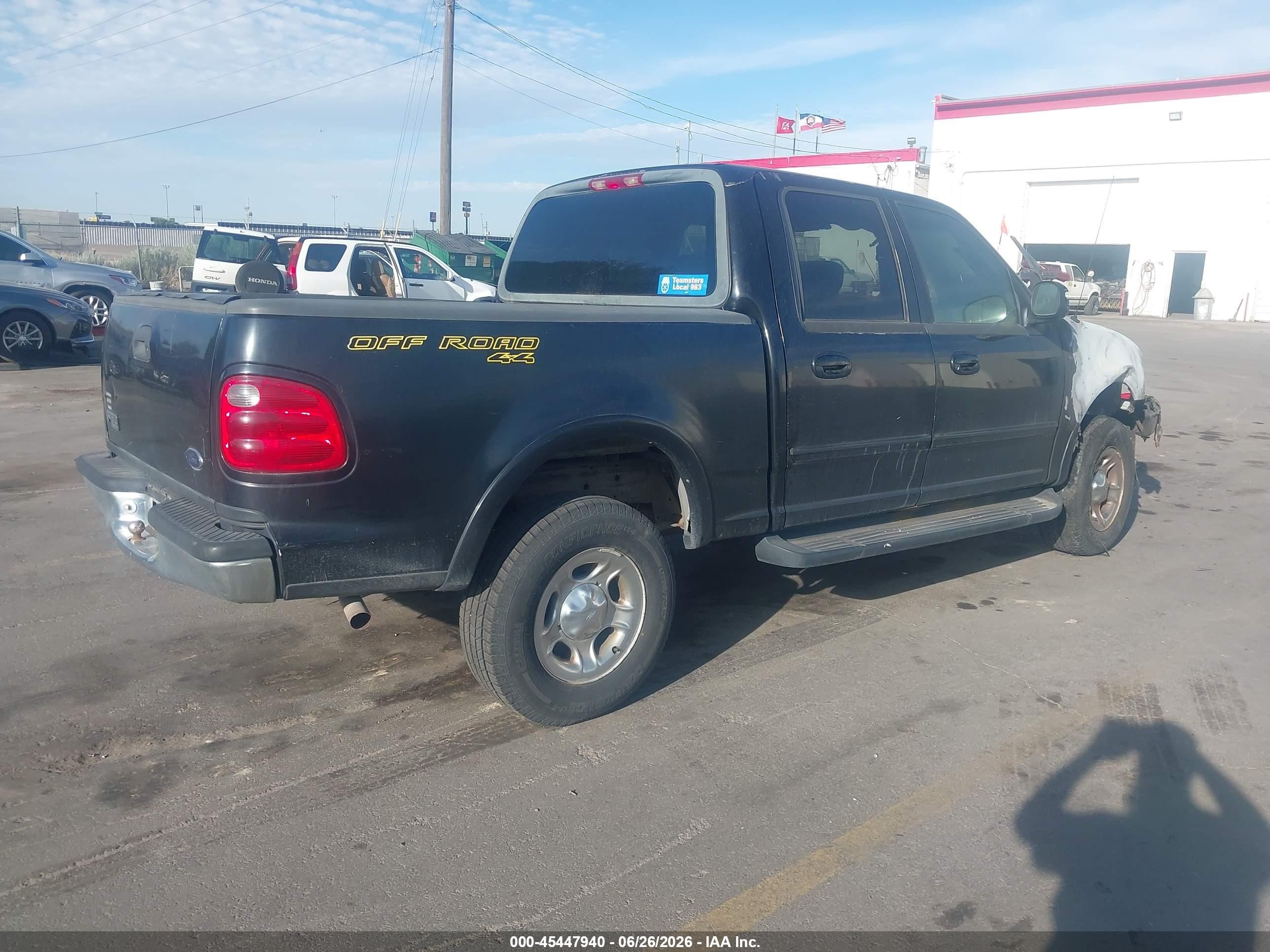 2001 Ford F-150 King Ranch Edition/lariat/xlt Black vin: 1FTRW08L91KF71593