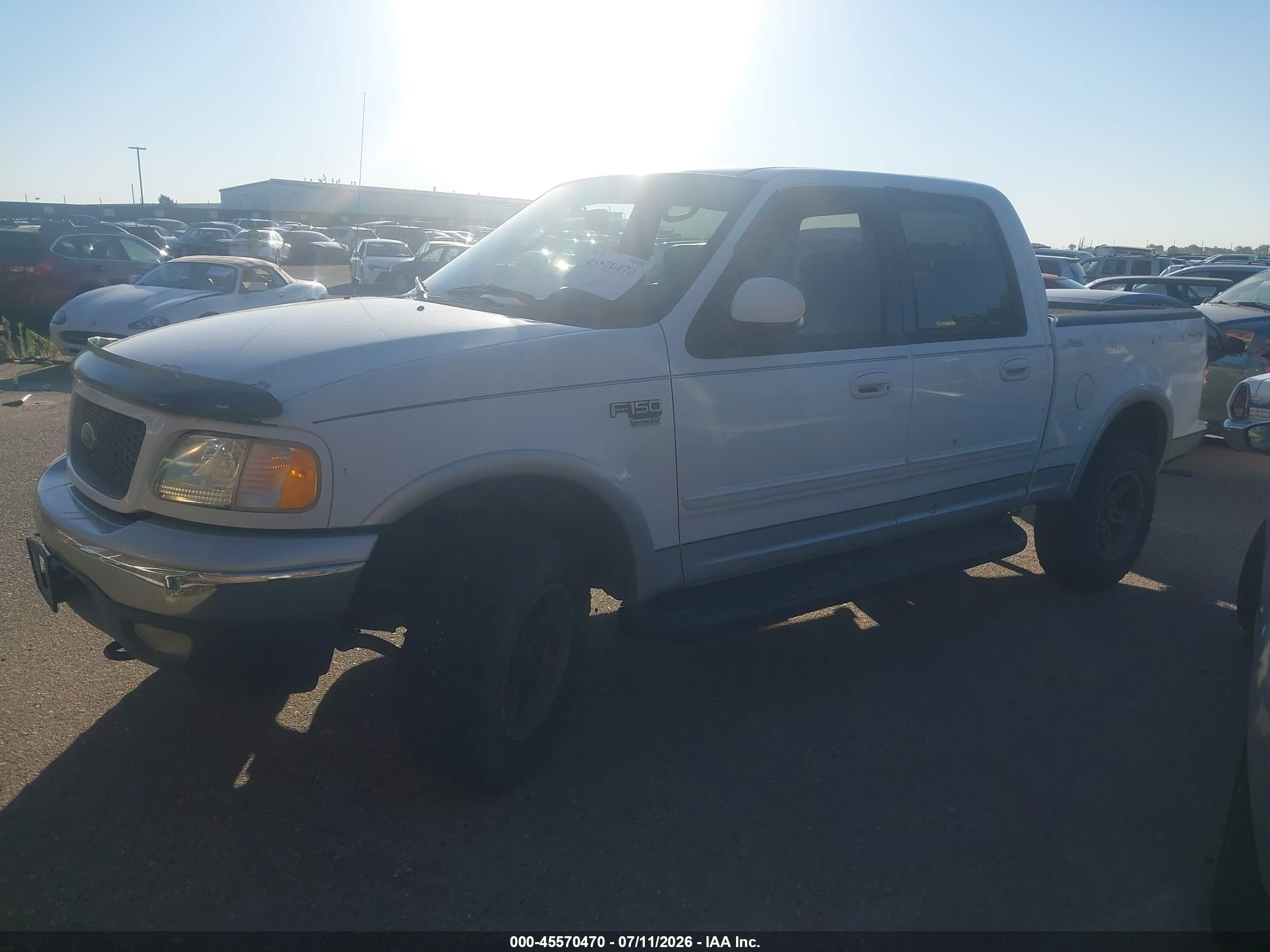 2002 Ford F-150 Lariat/xlt Белый vin: 1FTRW08L92KE16429