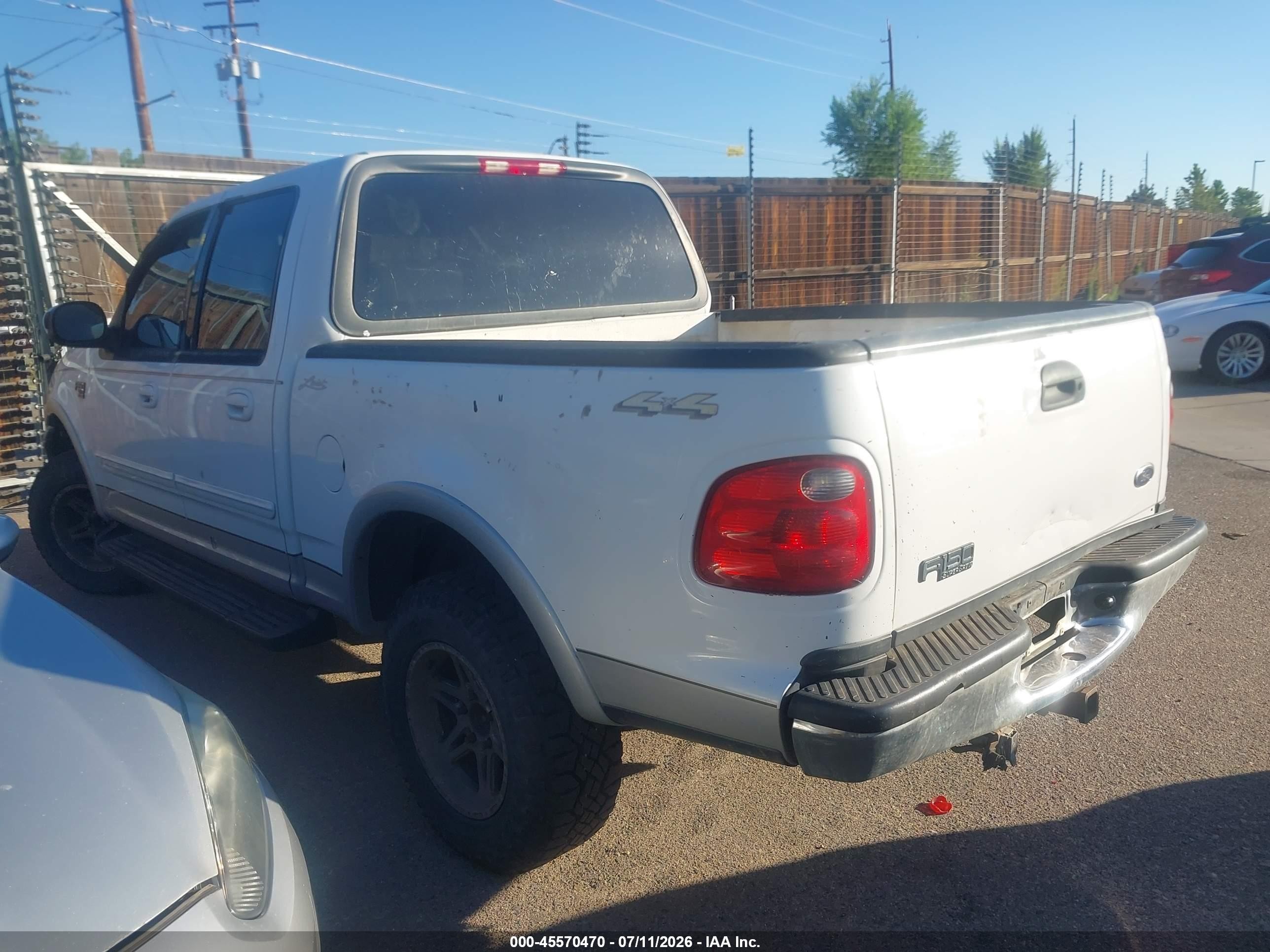 2002 Ford F-150 Lariat/xlt Белый vin: 1FTRW08L92KE16429