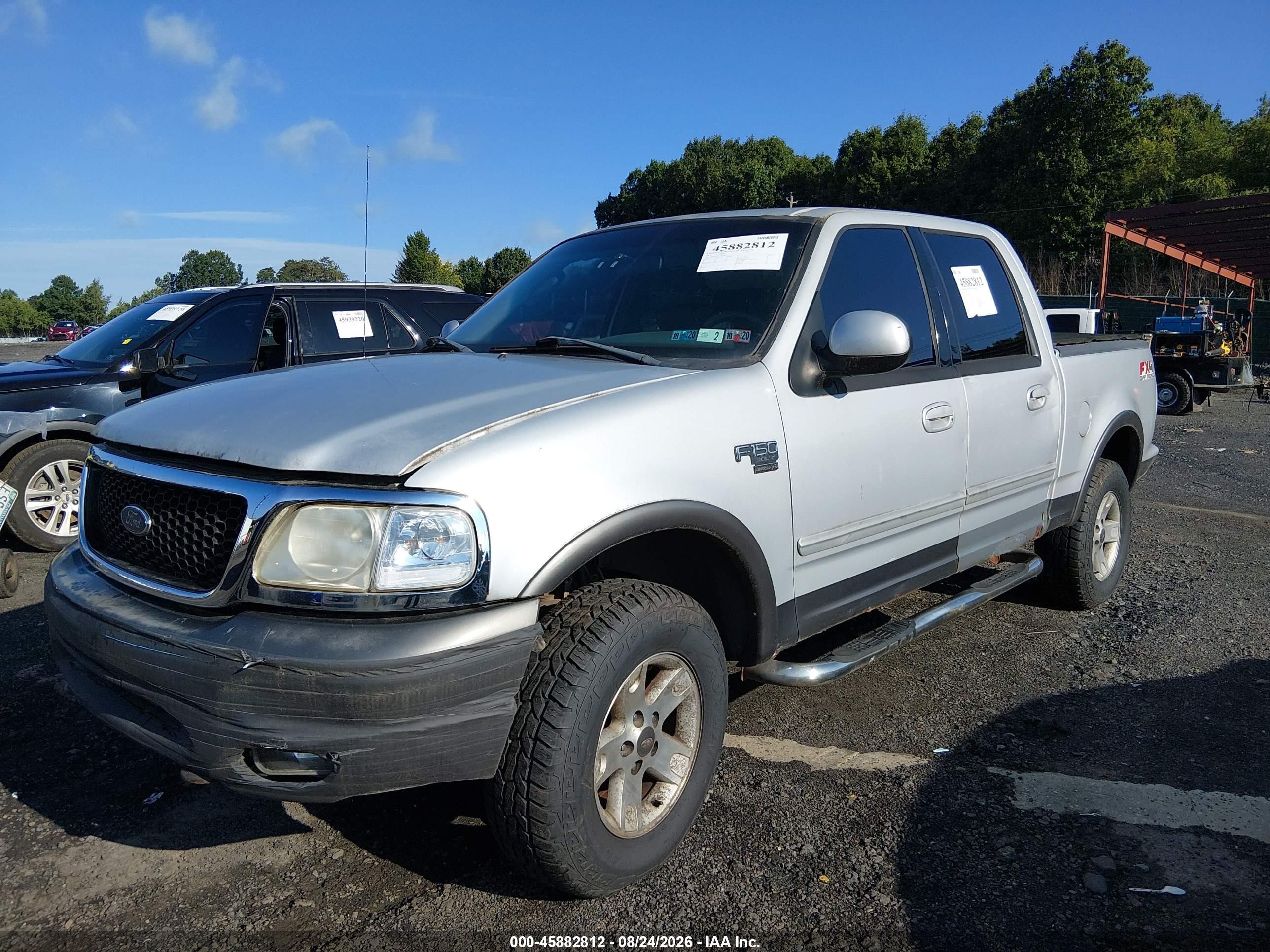 2003 Ford F-150 Lariat/xlt Silver vin: 1FTRW08L93KA44835