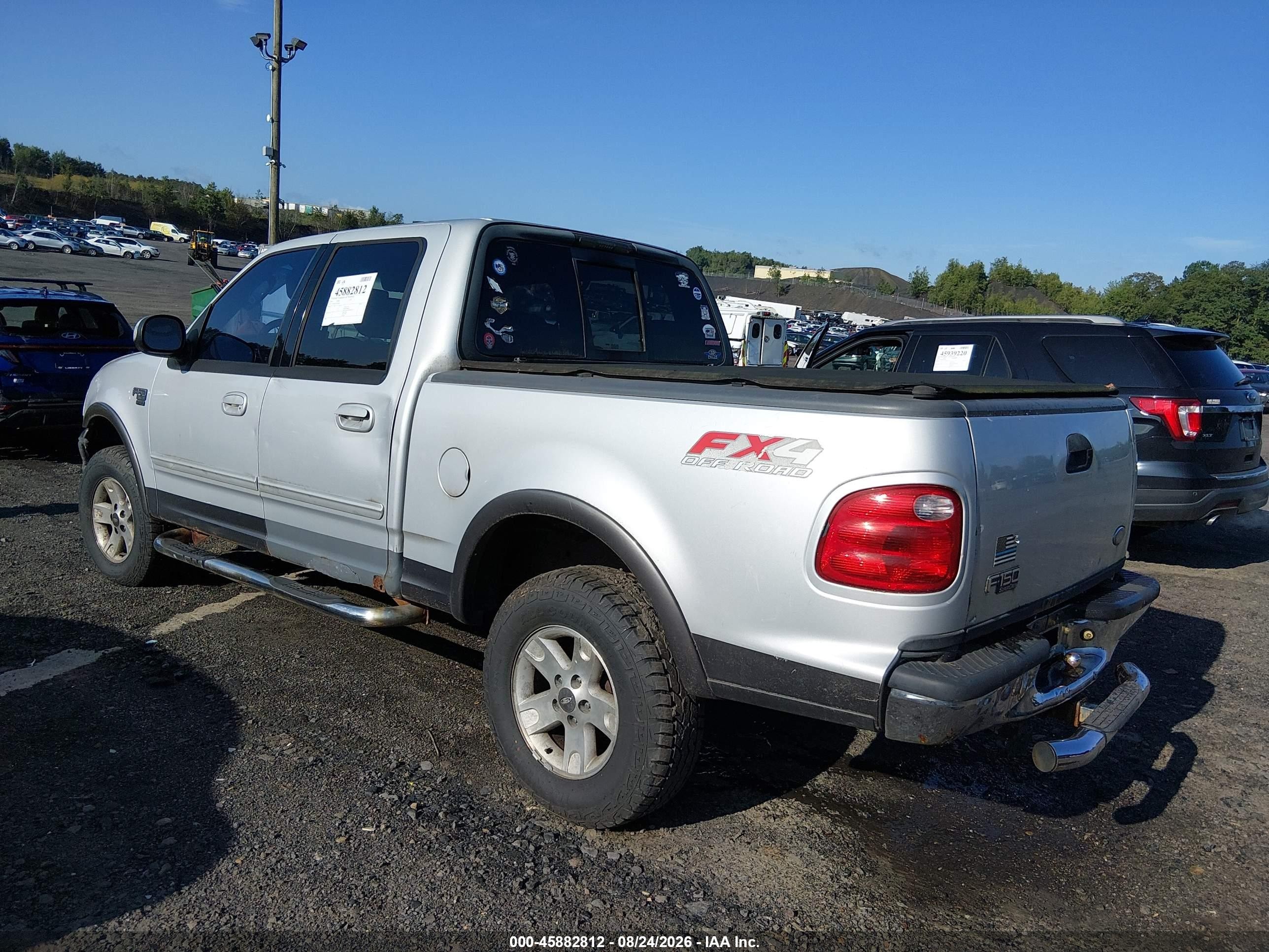 2003 Ford F-150 Lariat/xlt Silver vin: 1FTRW08L93KA44835