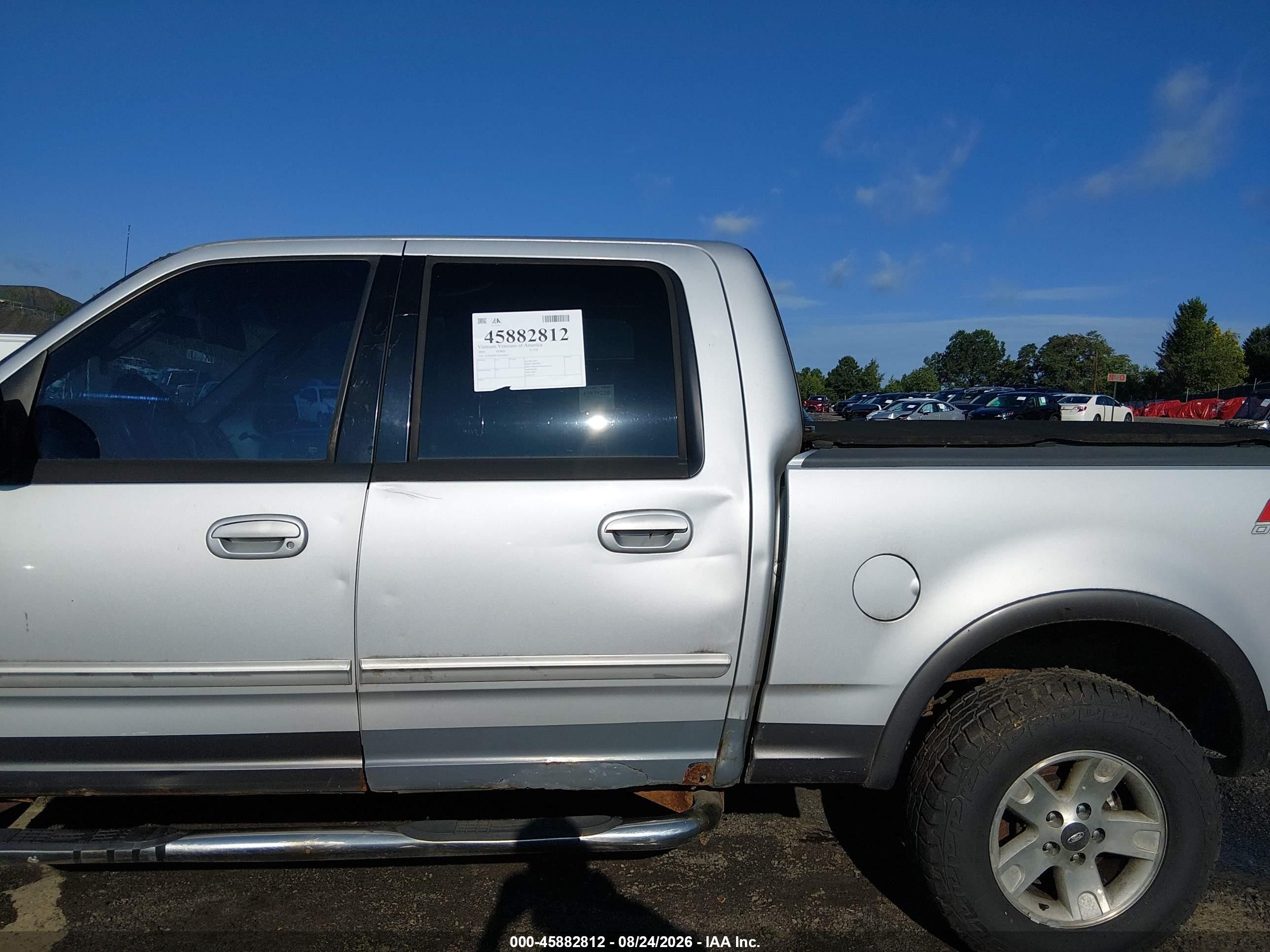 2003 Ford F-150 Lariat/xlt Silver vin: 1FTRW08L93KA44835