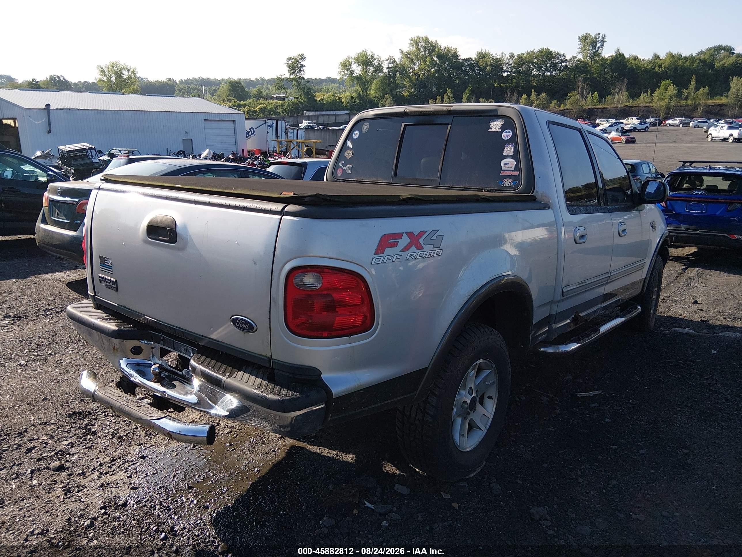 2003 Ford F-150 Lariat/xlt Silver vin: 1FTRW08L93KA44835