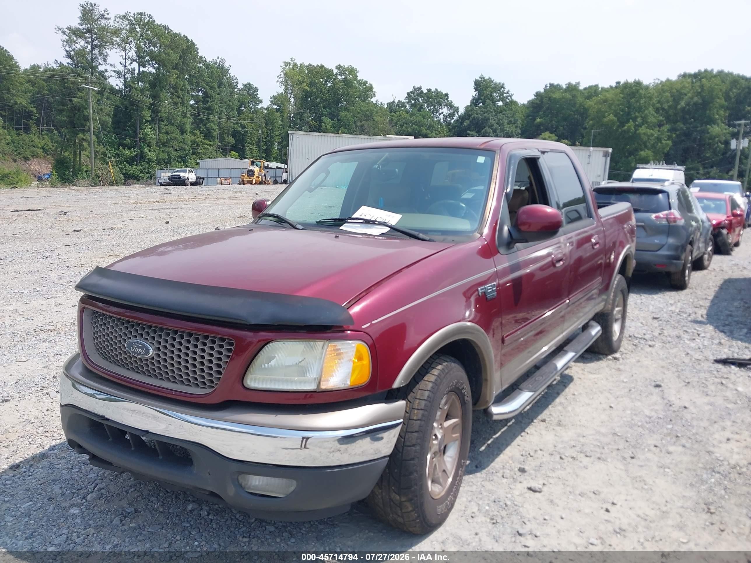 2003 Ford F-150 Lariat/xlt Burgundy vin: 1FTRW08L93KA97972