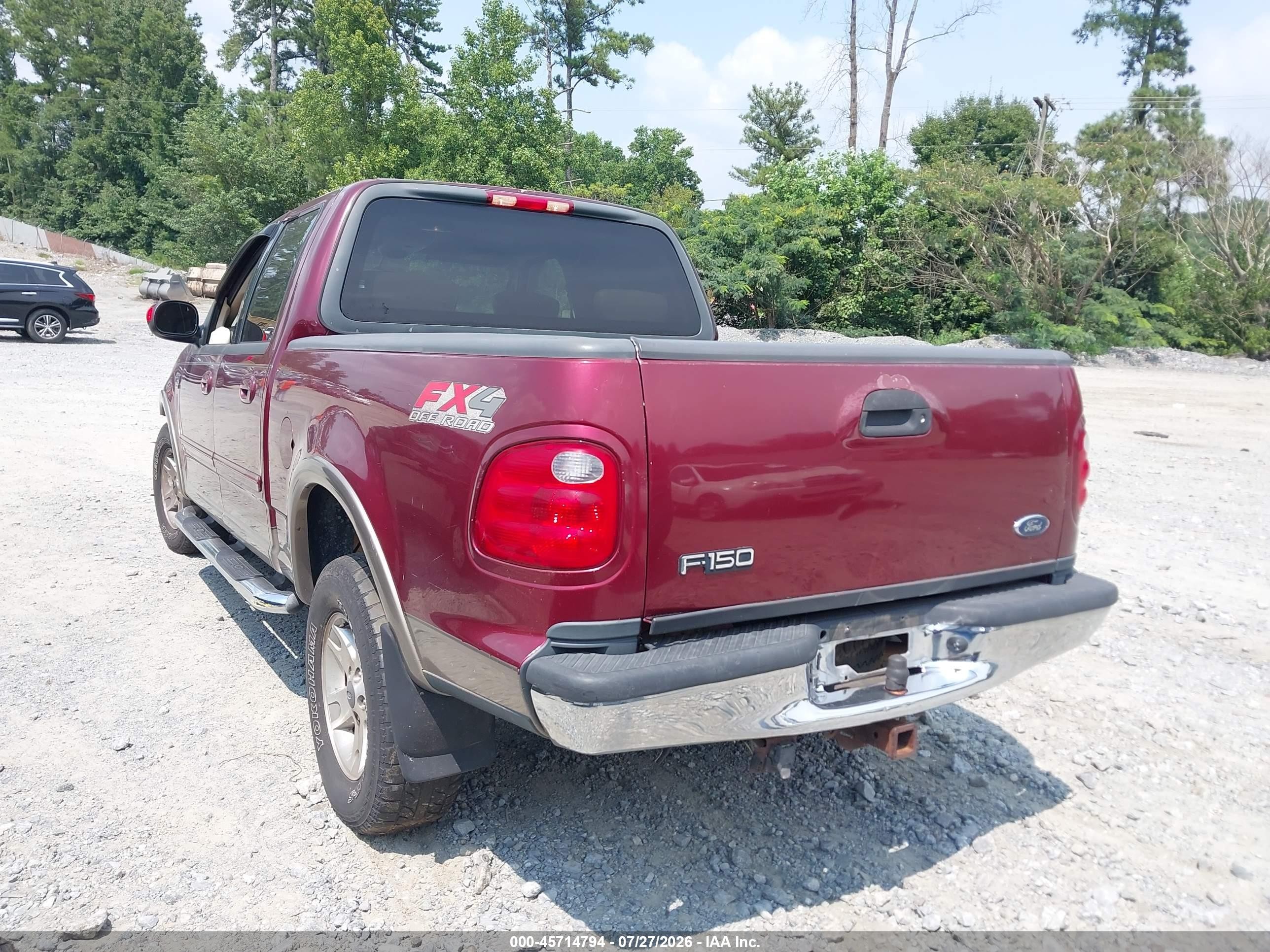 2003 Ford F-150 Lariat/xlt Burgundy vin: 1FTRW08L93KA97972