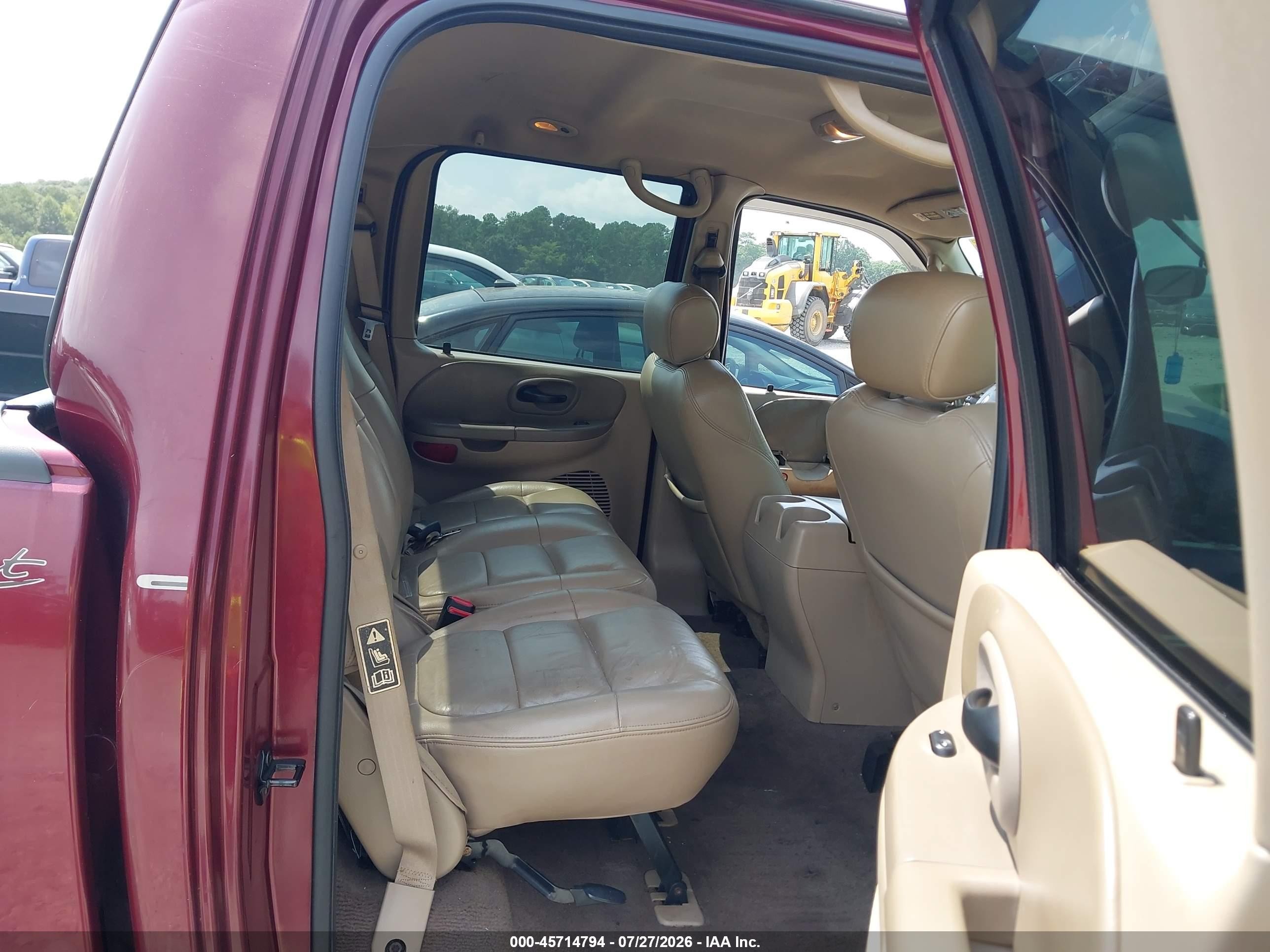 2003 Ford F-150 Lariat/xlt Burgundy vin: 1FTRW08L93KA97972