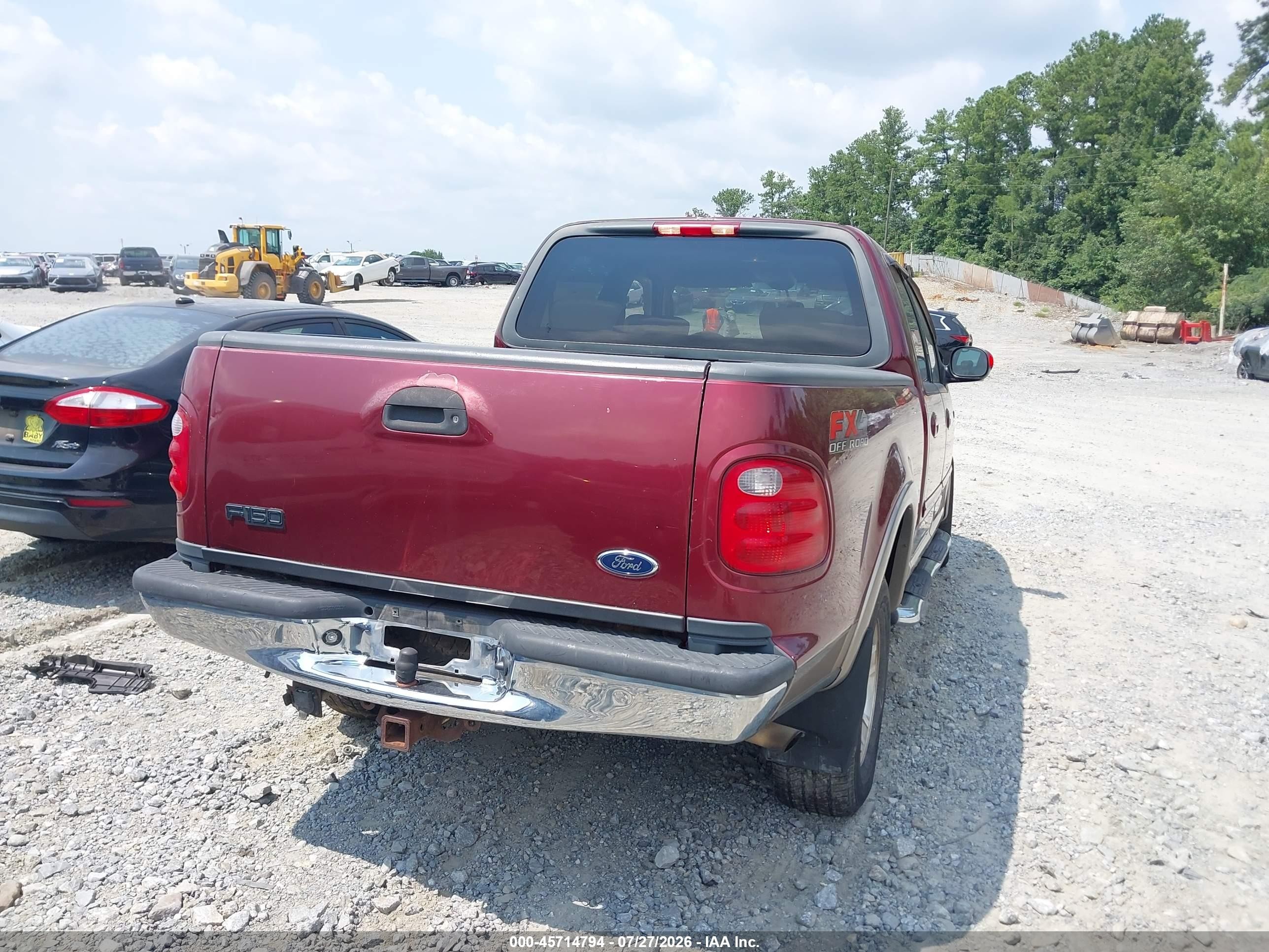 2003 Ford F-150 Lariat/xlt Burgundy vin: 1FTRW08L93KA97972