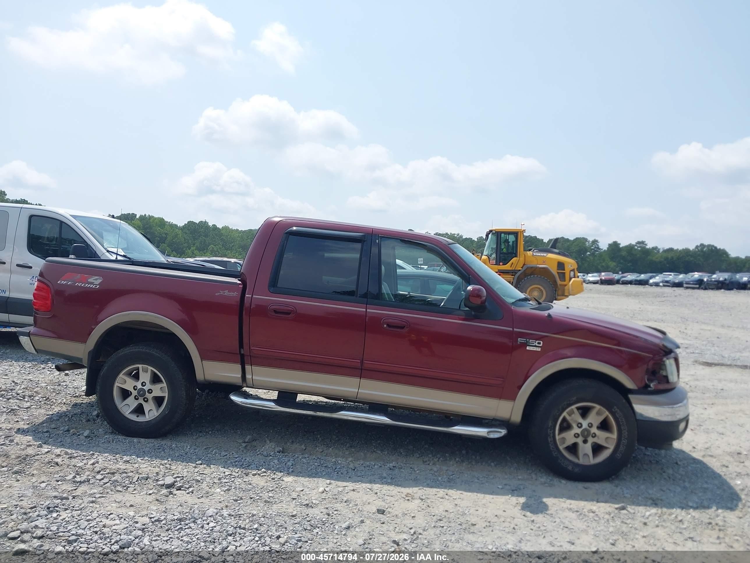 2003 Ford F-150 Lariat/xlt Burgundy vin: 1FTRW08L93KA97972
