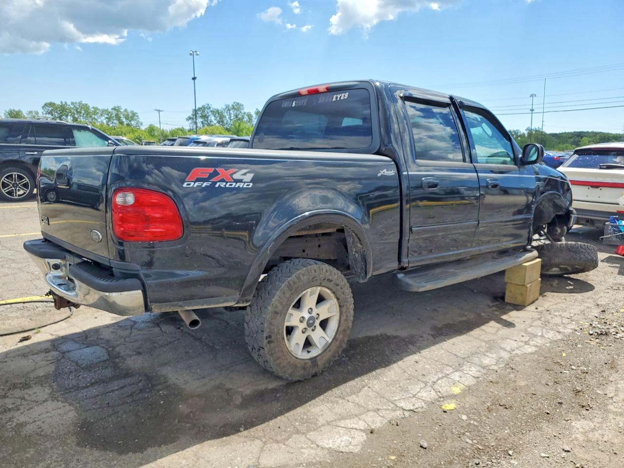 2003 Ford F150 Supercrew Black vin: 1FTRW08L93KB61525