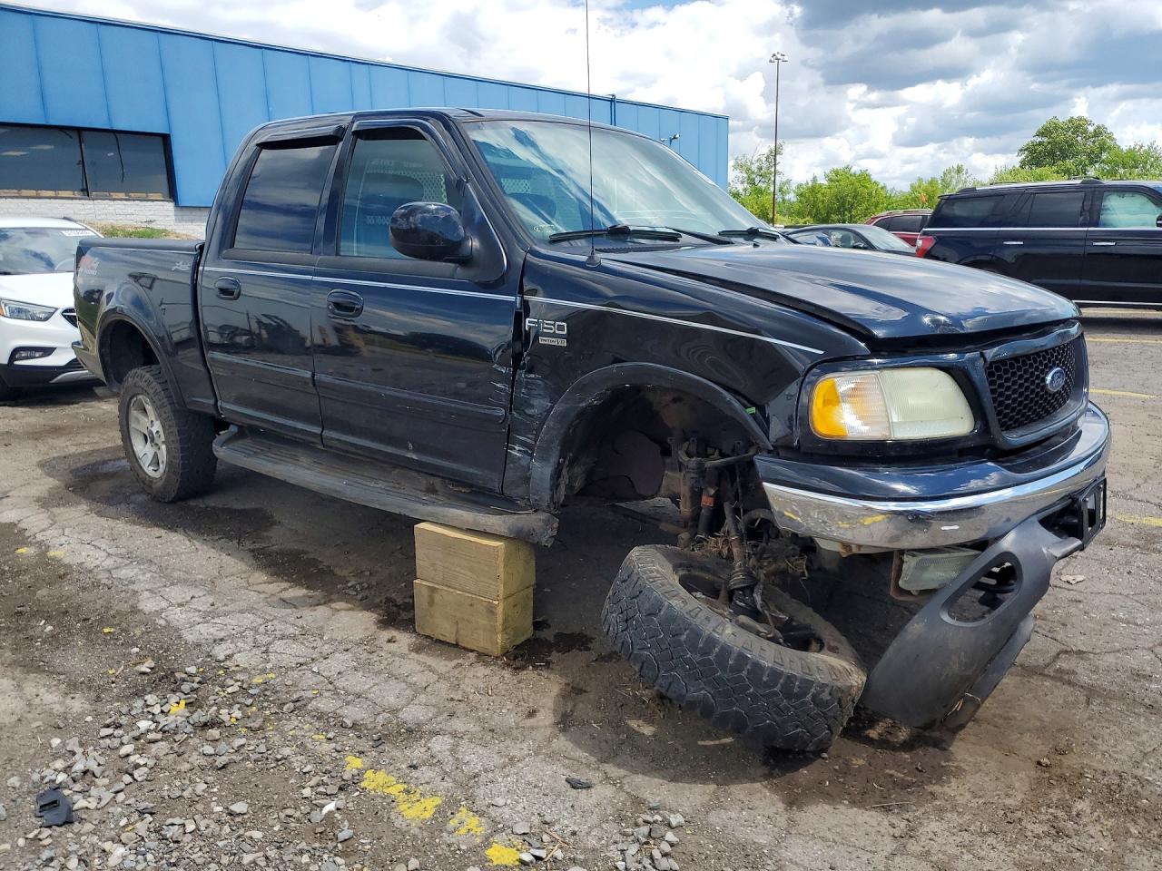 2003 Ford F150 Supercrew Black vin: 1FTRW08L93KB61525