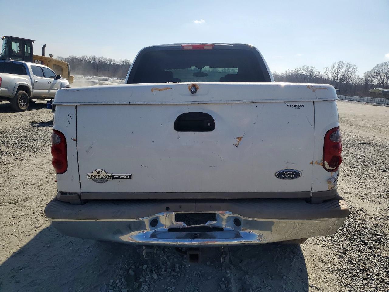 2003 Ford F150 White vin: 1FTRW08L93KD30796