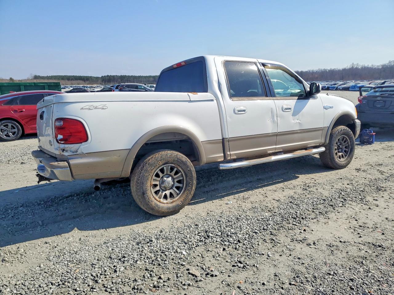 2003 Ford F150 White vin: 1FTRW08L93KD30796