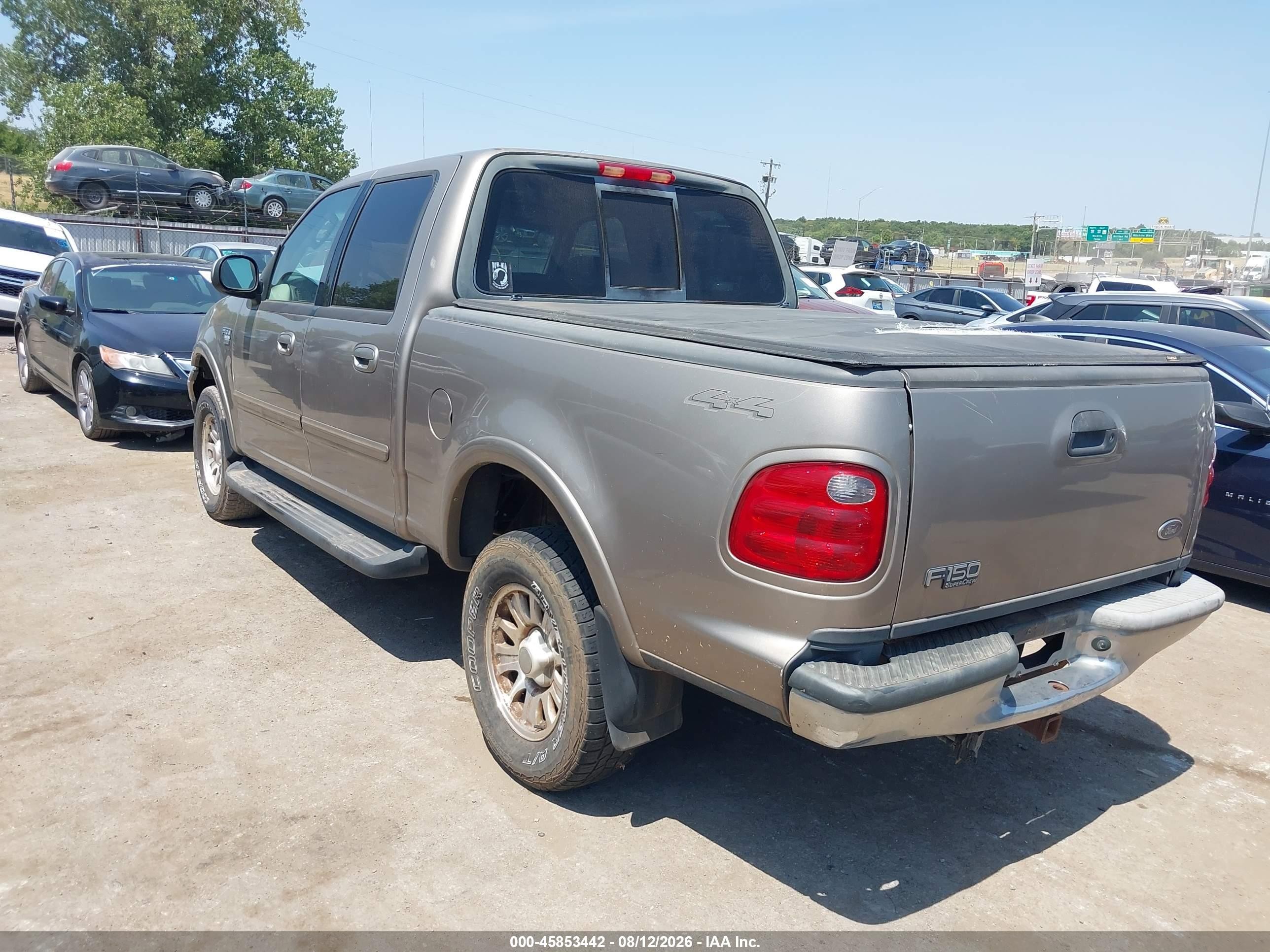 2003 Ford F-150 Lariat/xlt Brown vin: 1FTRW08L93KD97608