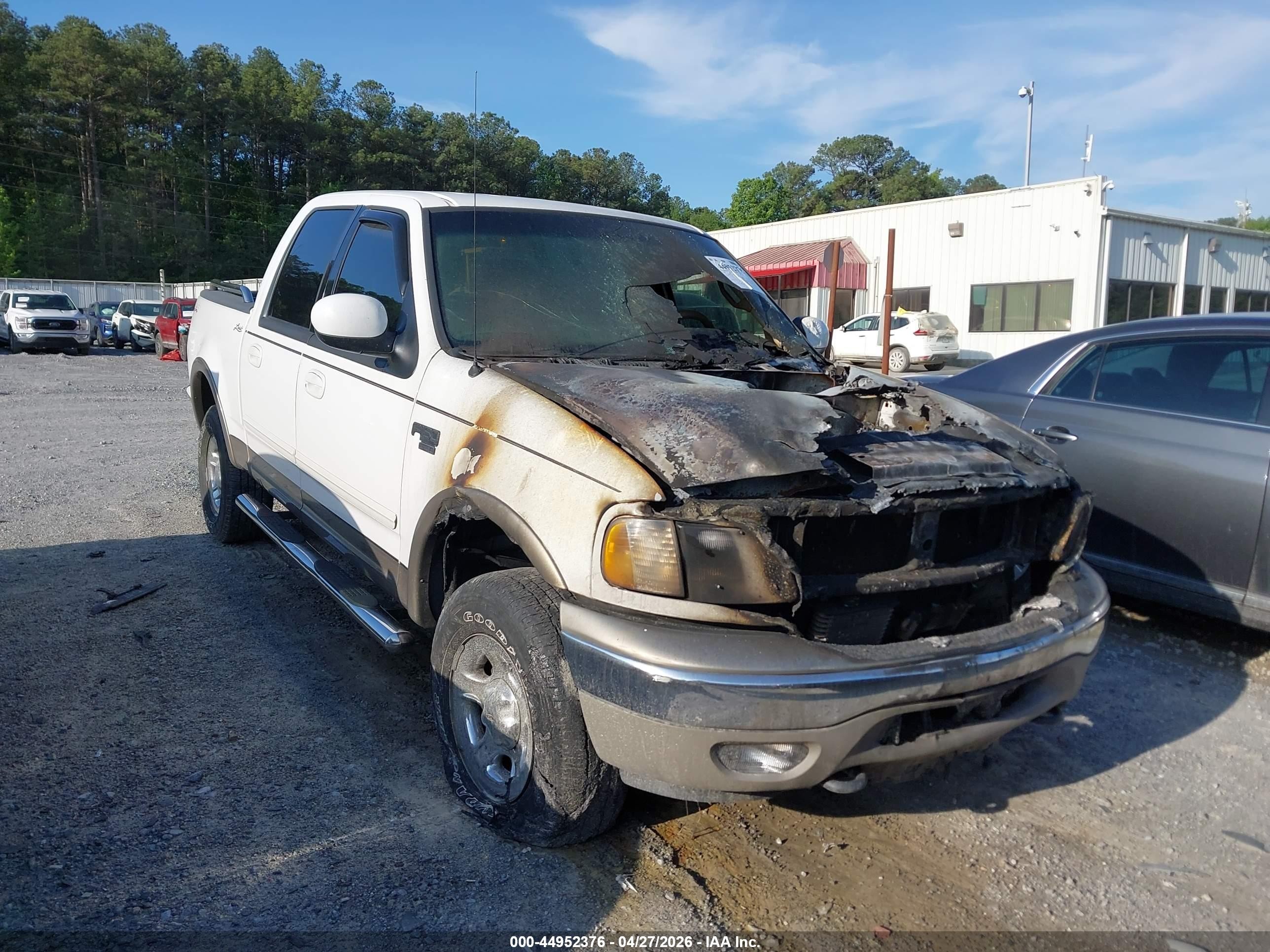 2001 Ford F-150 King Ranch Edition/lariat/xlt White vin: 1FTRW08LX1KA86072