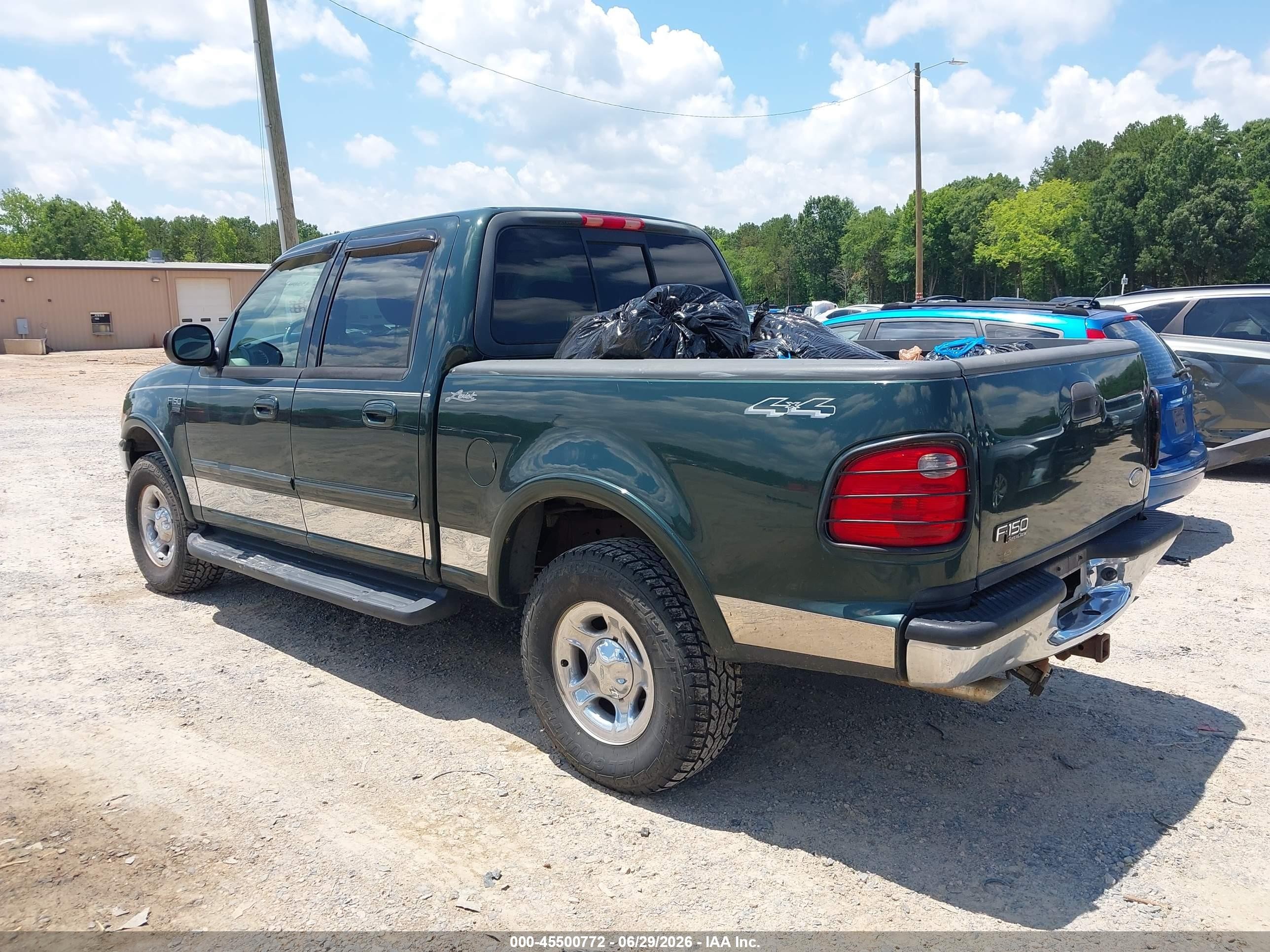 2001 Ford F-150 King Ranch Edition/lariat/xlt Green vin: 1FTRW08LX1KF79704