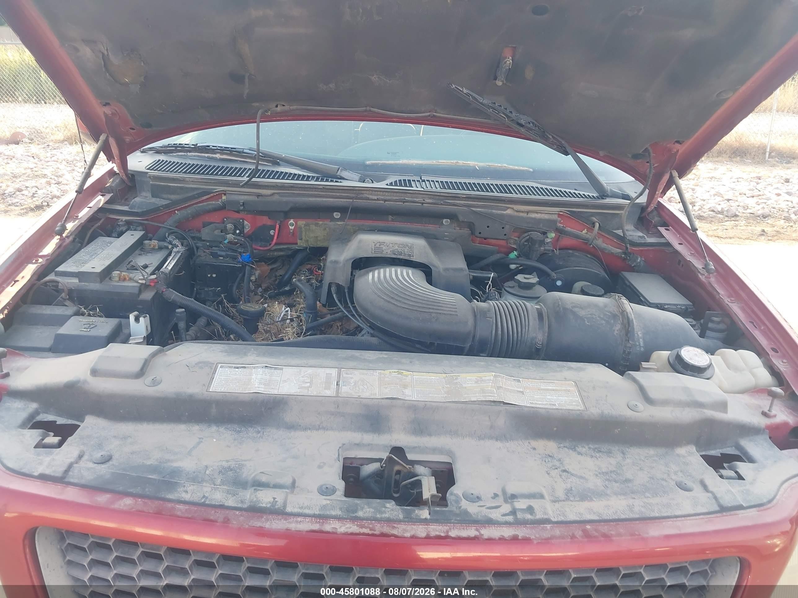 2001 Ford F-150 King Ranch Edition/lariat/xlt Red vin: 1FTRW08LX1KF83199