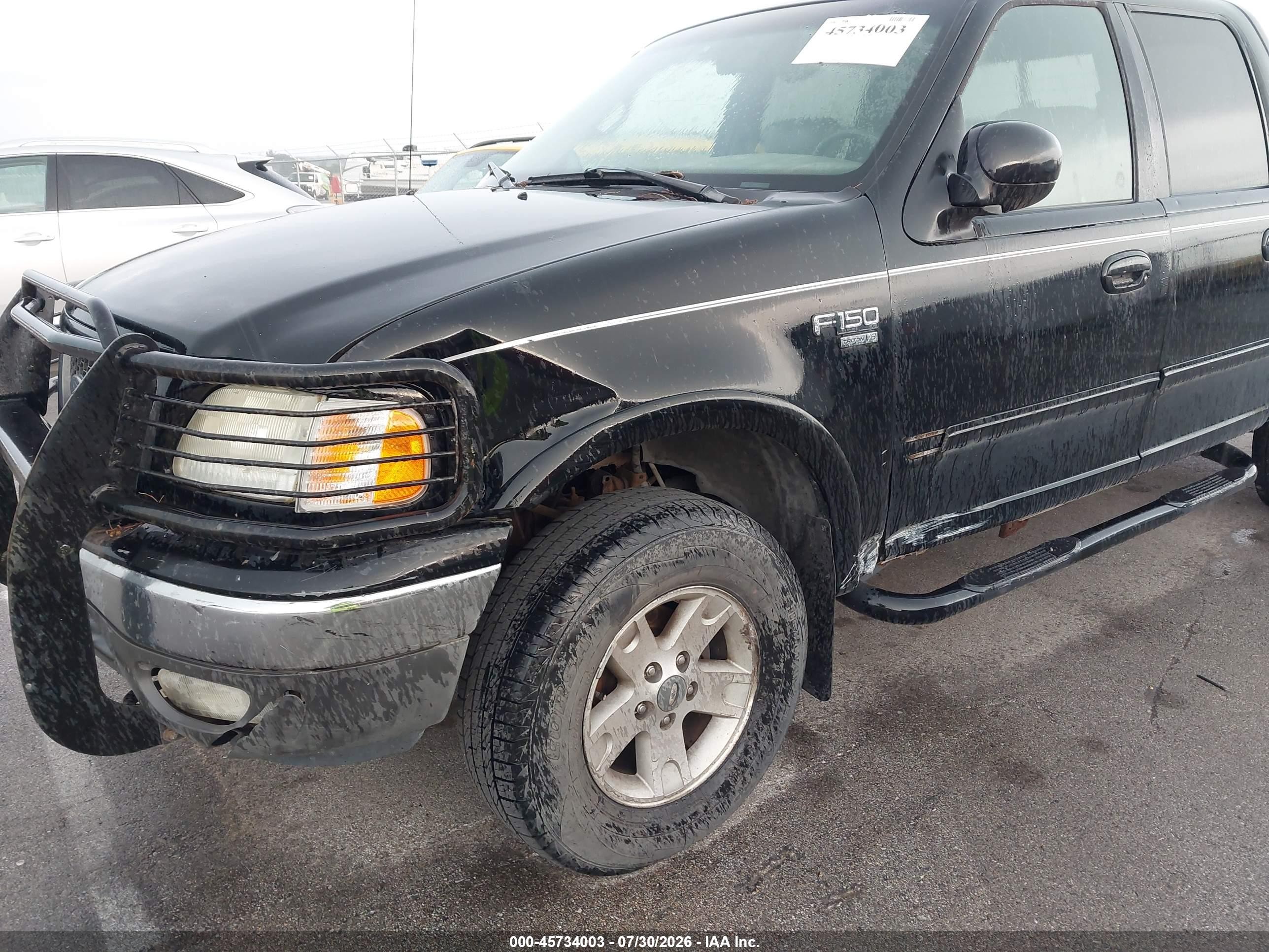 2002 Ford F-150 Lariat/xlt Черный vin: 1FTRW08LX2KA05167