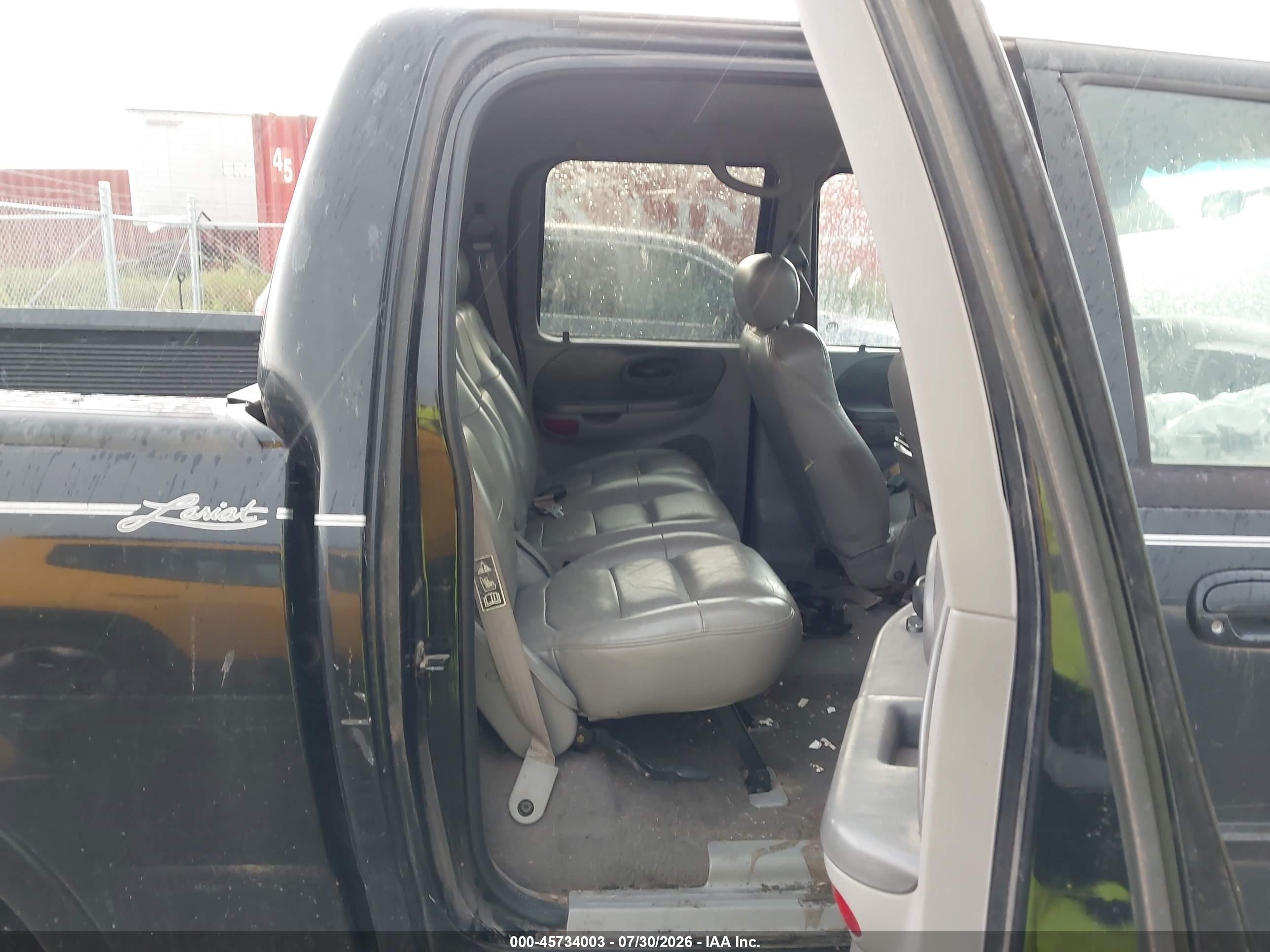 2002 Ford F-150 Lariat/xlt Черный vin: 1FTRW08LX2KA05167