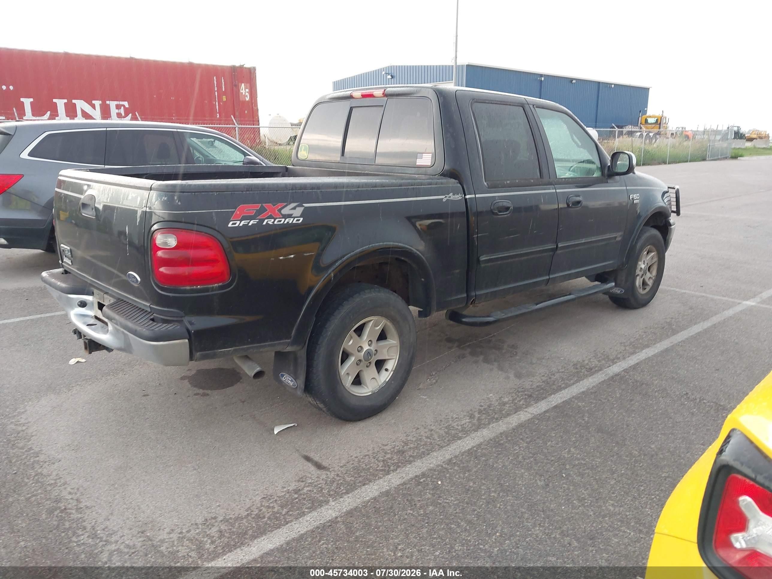 2002 Ford F-150 Lariat/xlt Черный vin: 1FTRW08LX2KA05167