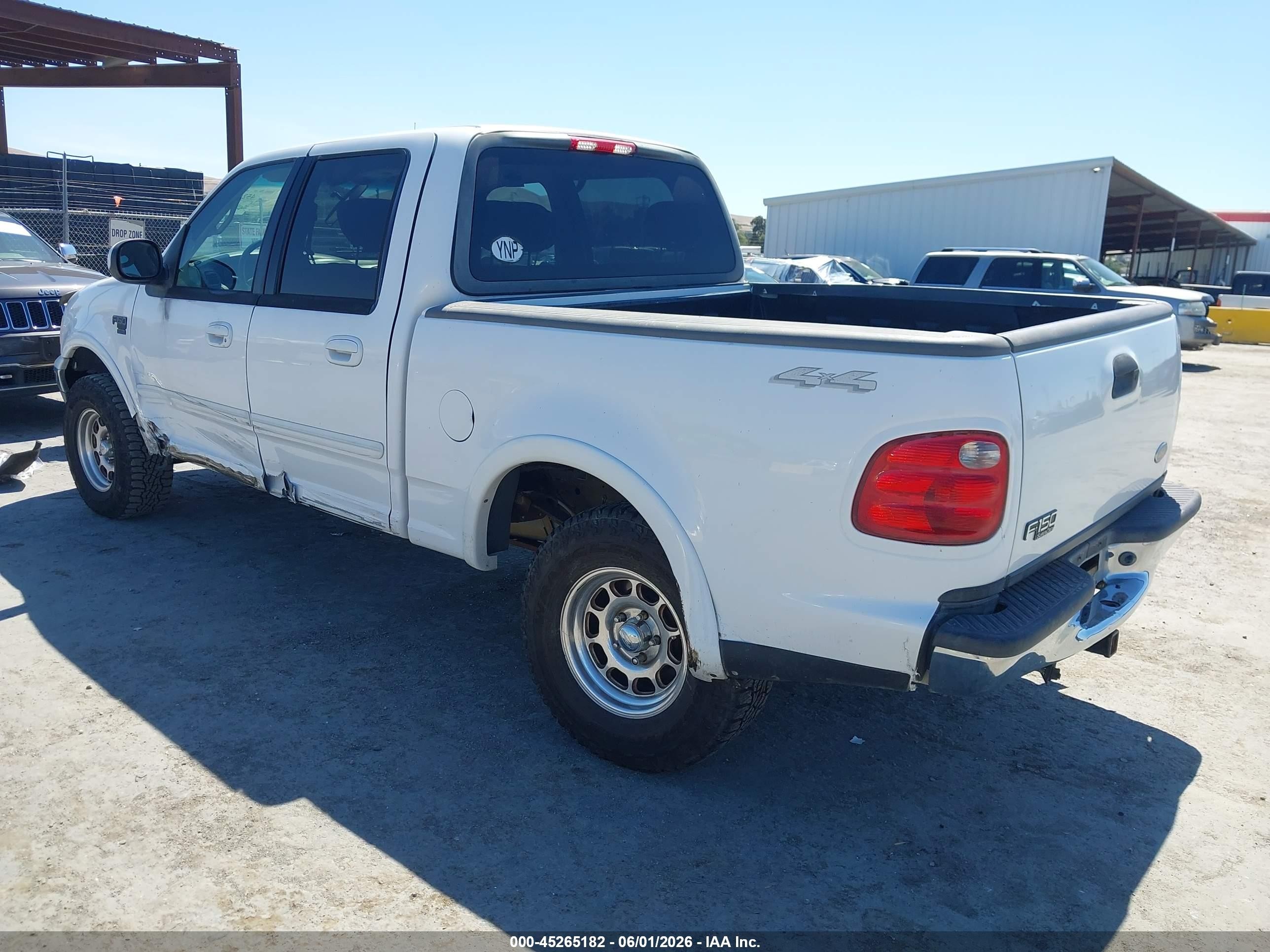 2002 Ford F-150 Lariat/xlt White vin: 1FTRW08LX2KB63086