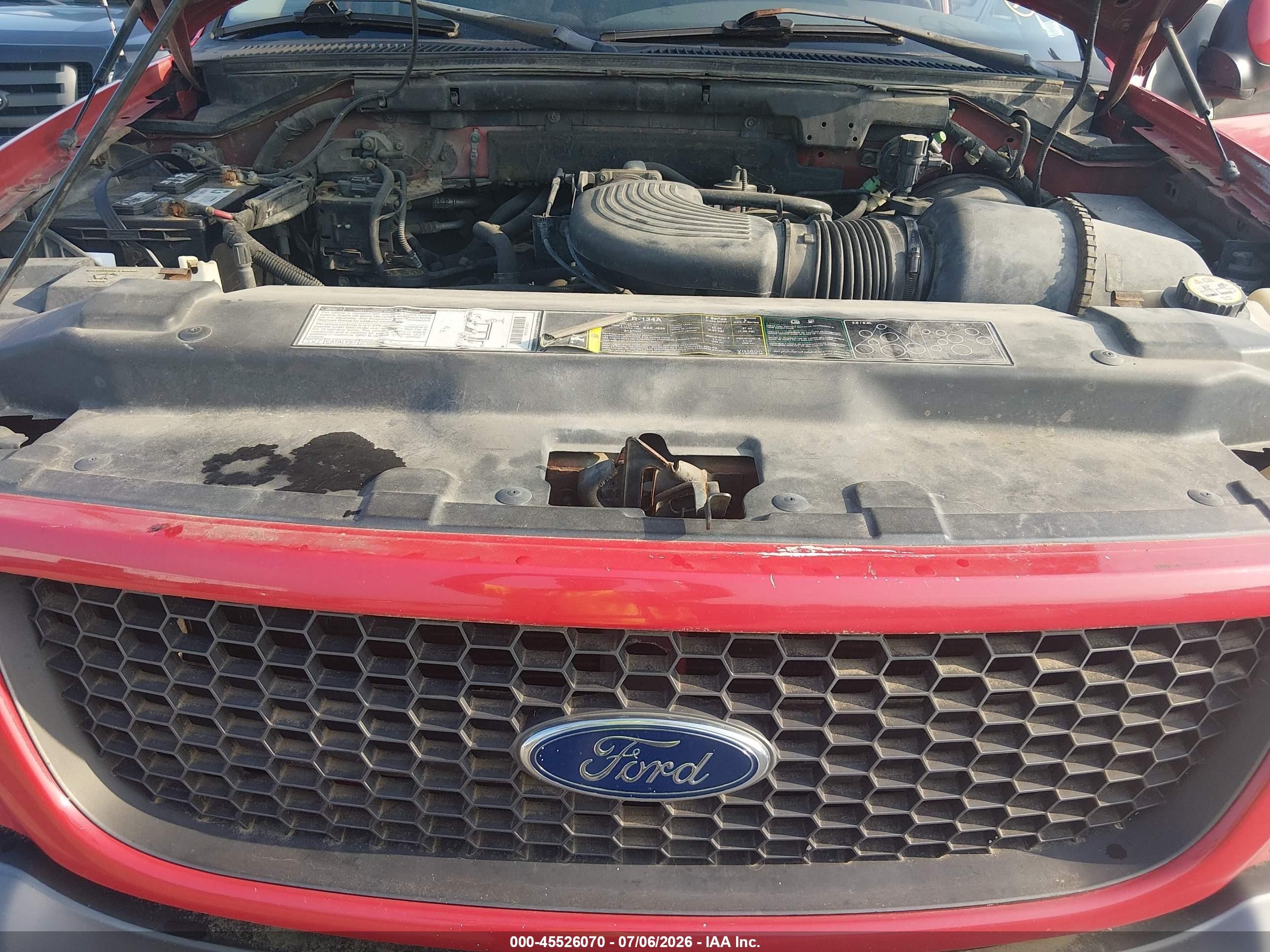 2002 Ford F-150 Lariat/xlt Red vin: 1FTRW08LX2KB69762