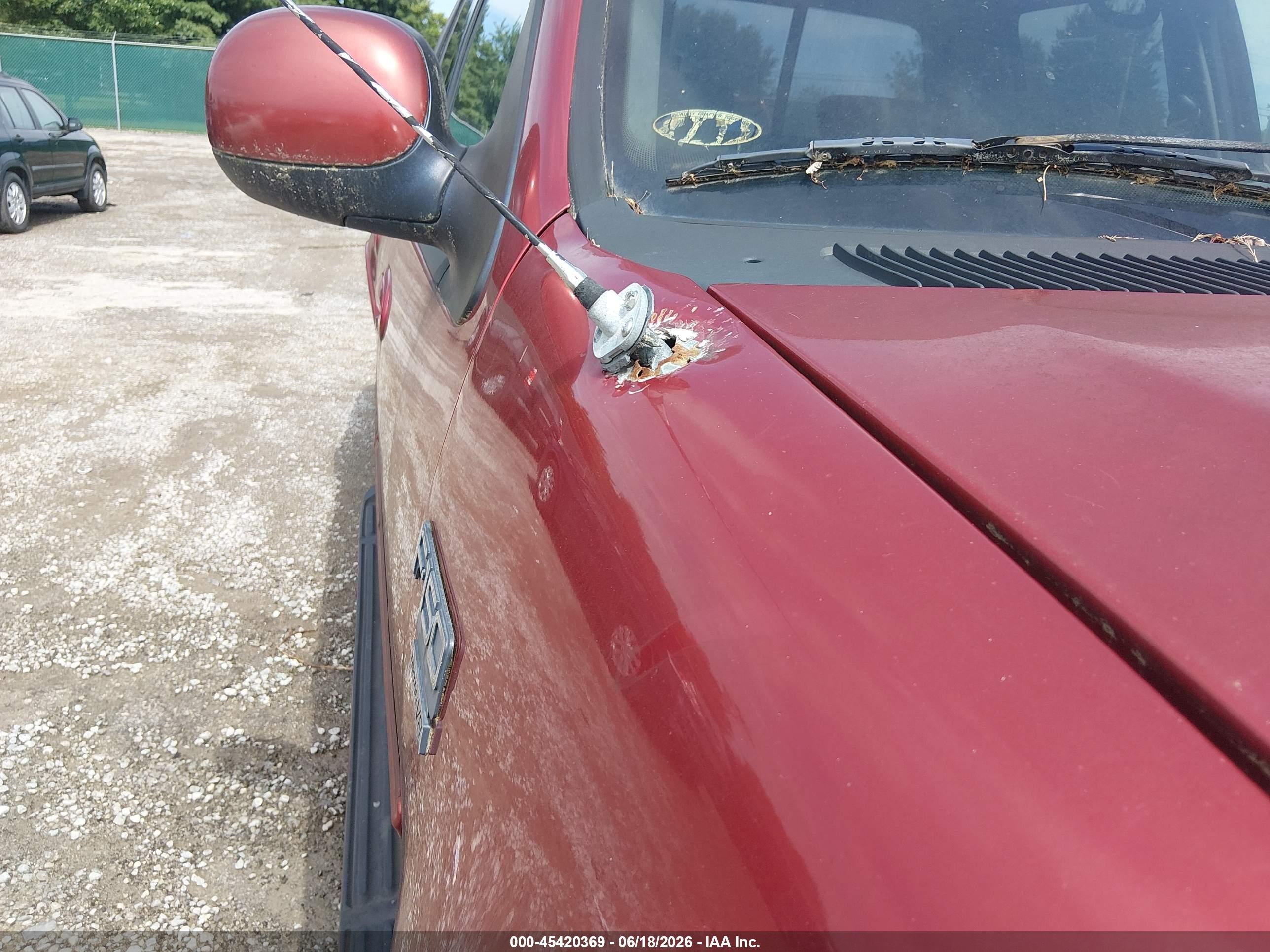 2003 Ford F-150 Lariat/xlt Burgundy vin: 1FTRW08LX3KD04448