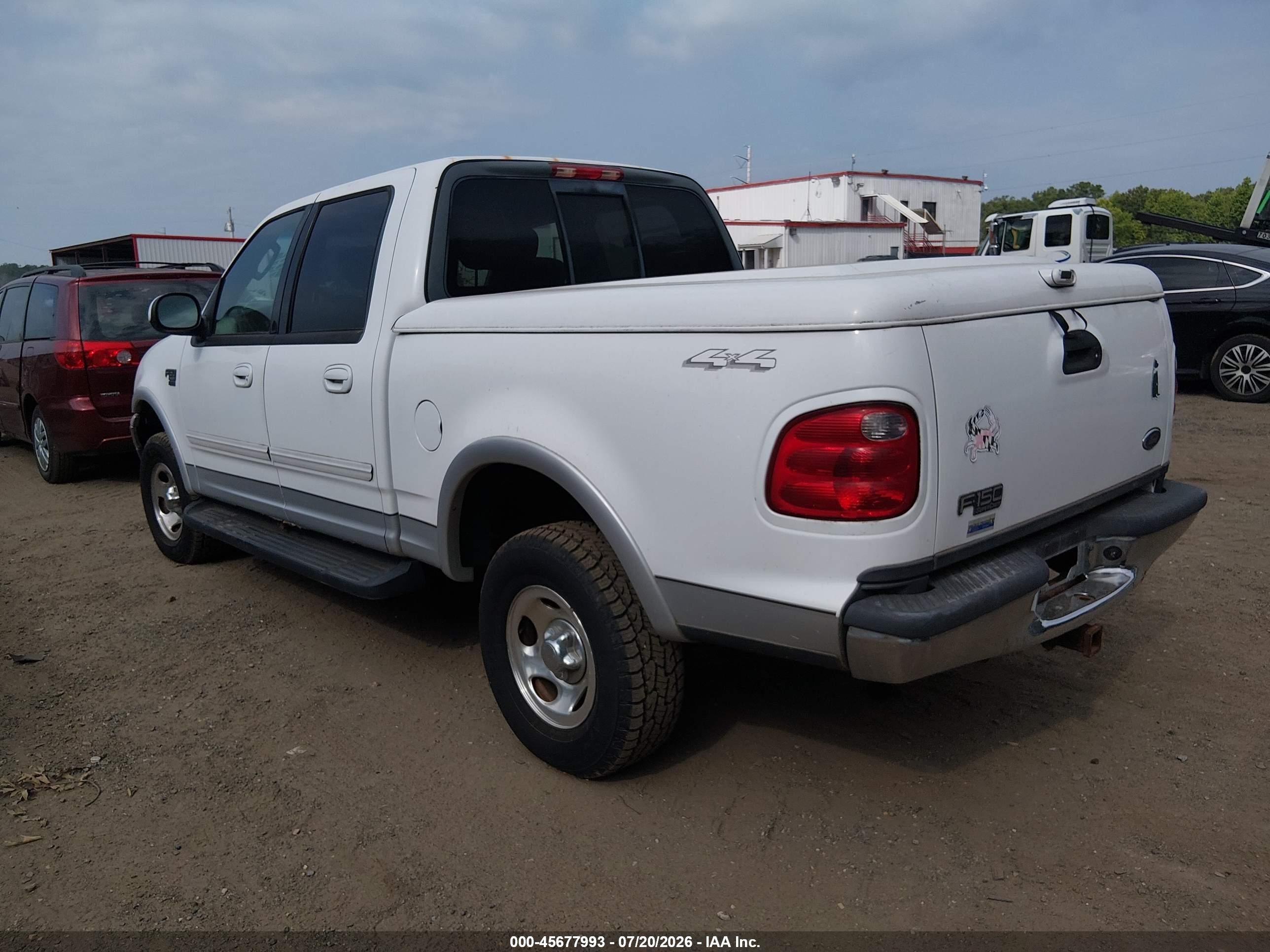 2003 Ford F-150 Lariat/xlt Белый vin: 1FTRW08LX3KD61782