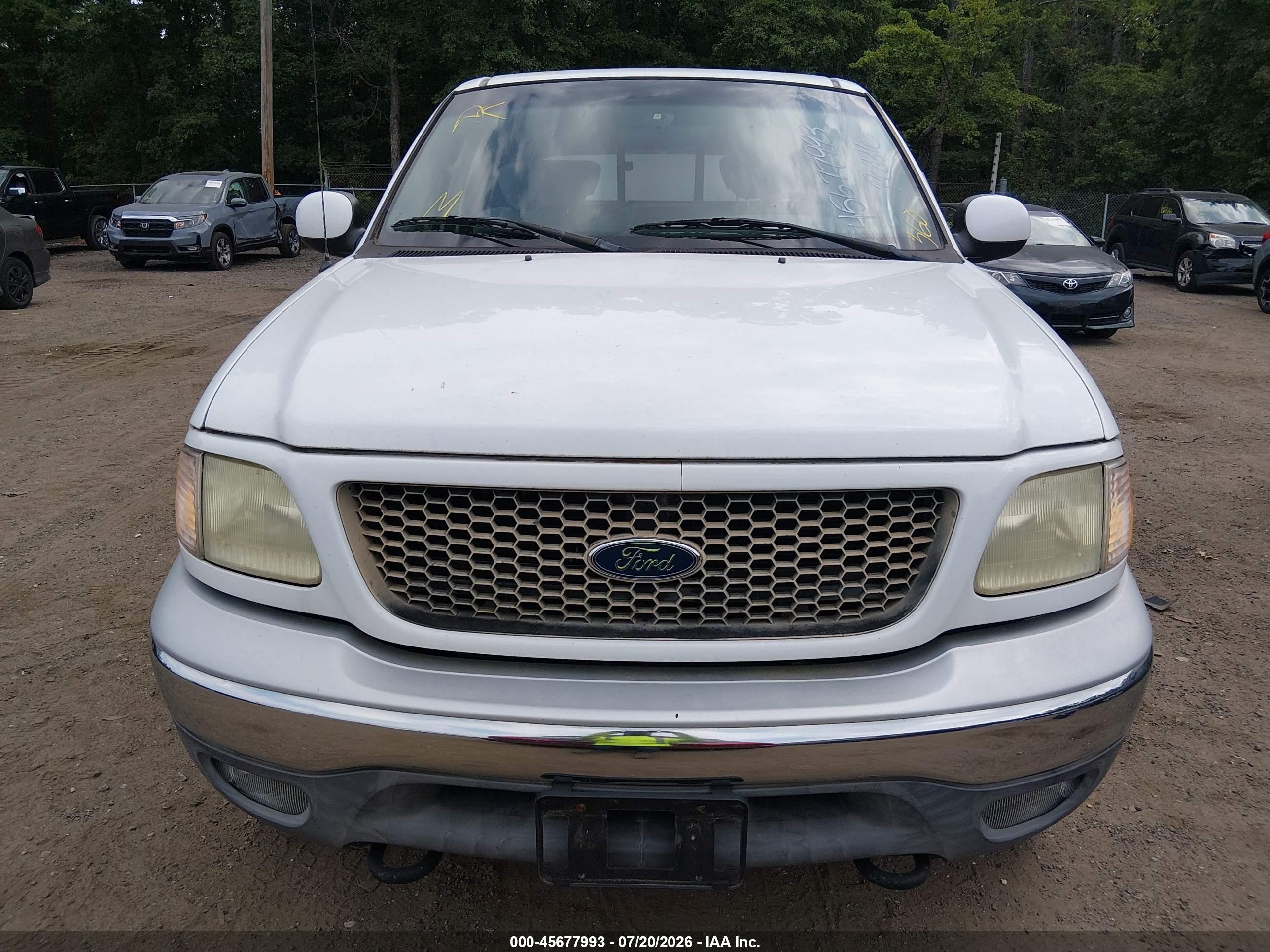 2003 Ford F-150 Lariat/xlt Белый vin: 1FTRW08LX3KD61782