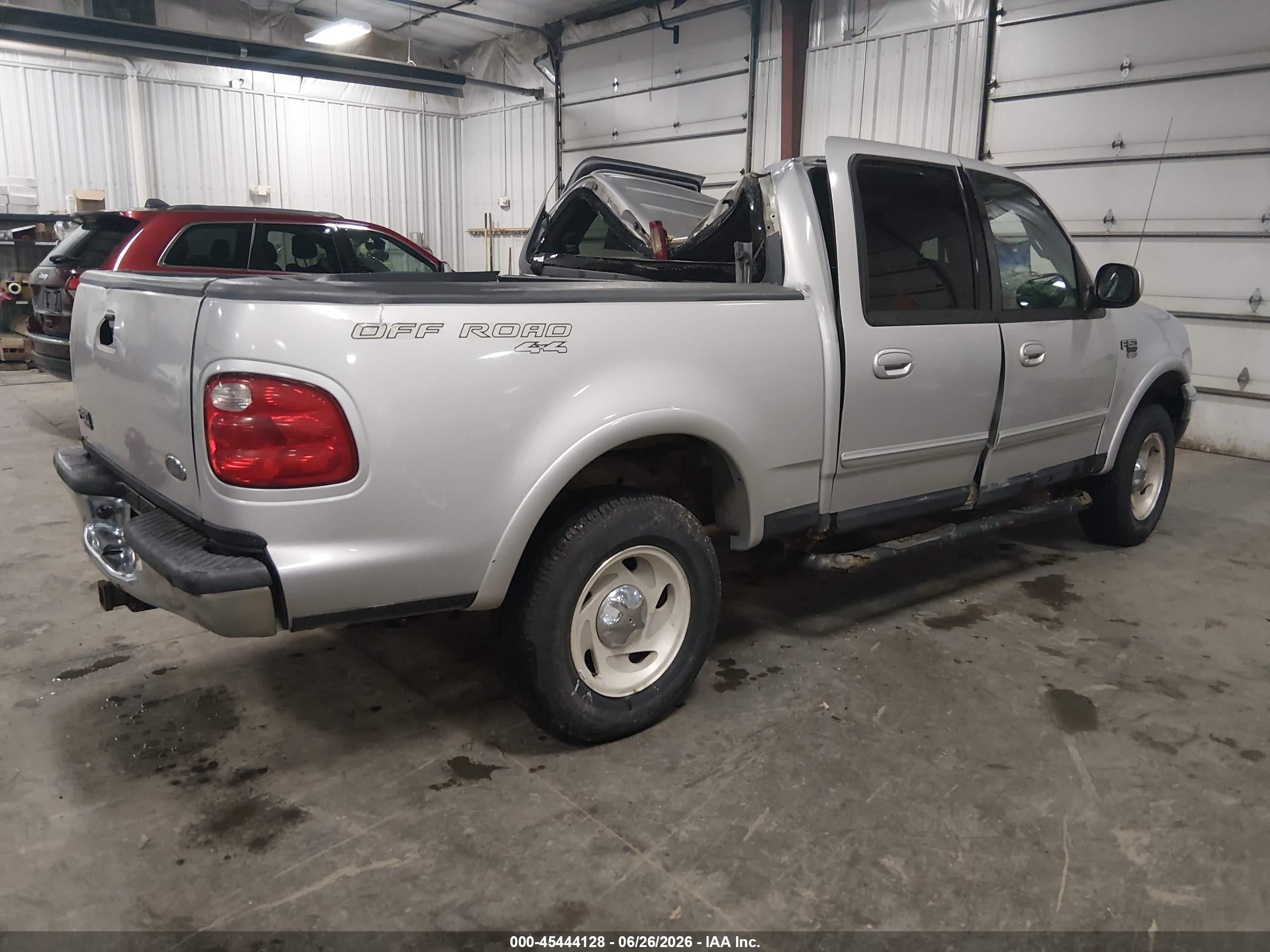 2001 Ford F-150 King Ranch Edition/lariat/xlt Silver vin: 1FTRW08W01KA22780