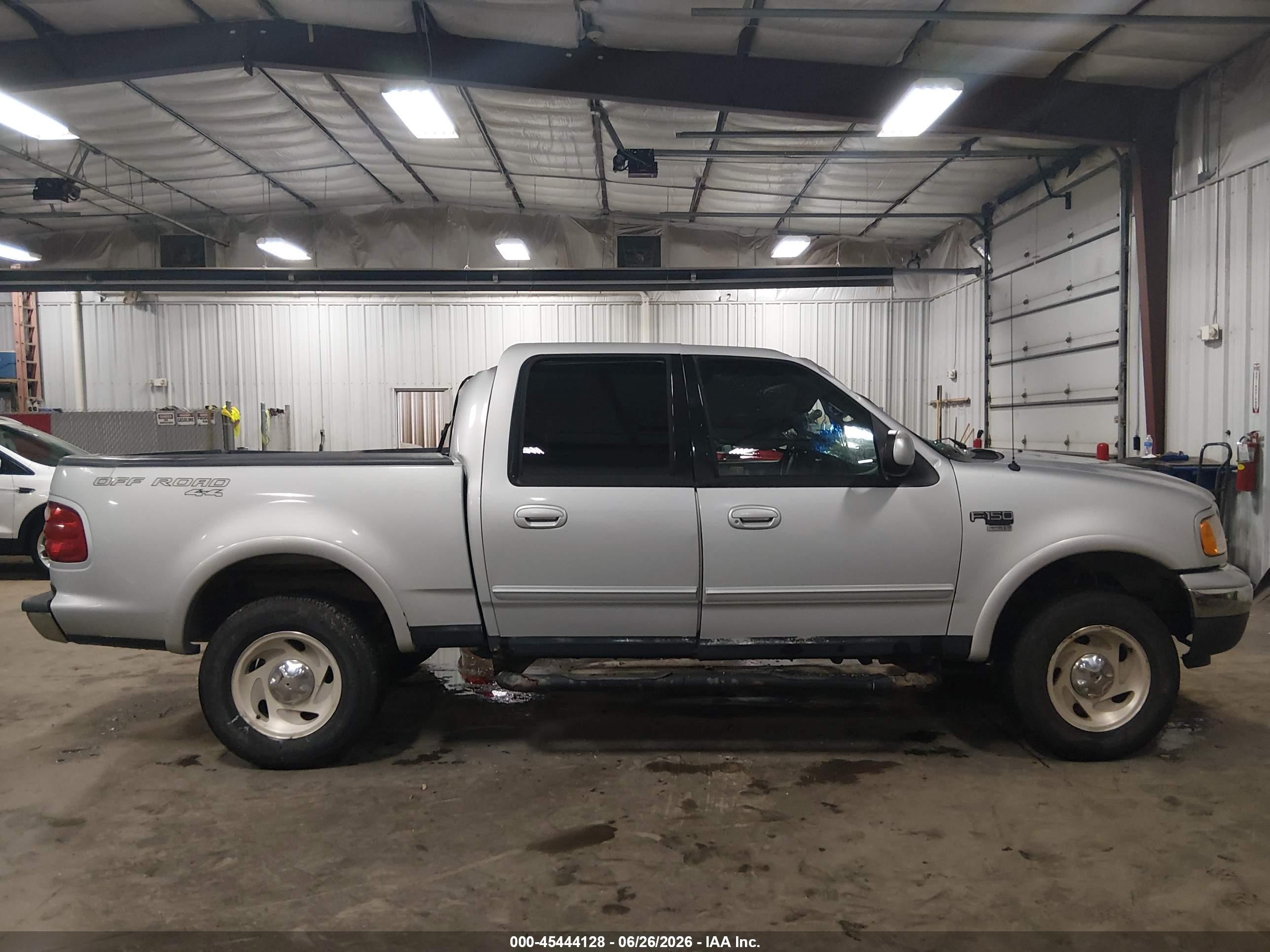 2001 Ford F-150 King Ranch Edition/lariat/xlt Silver vin: 1FTRW08W01KA22780