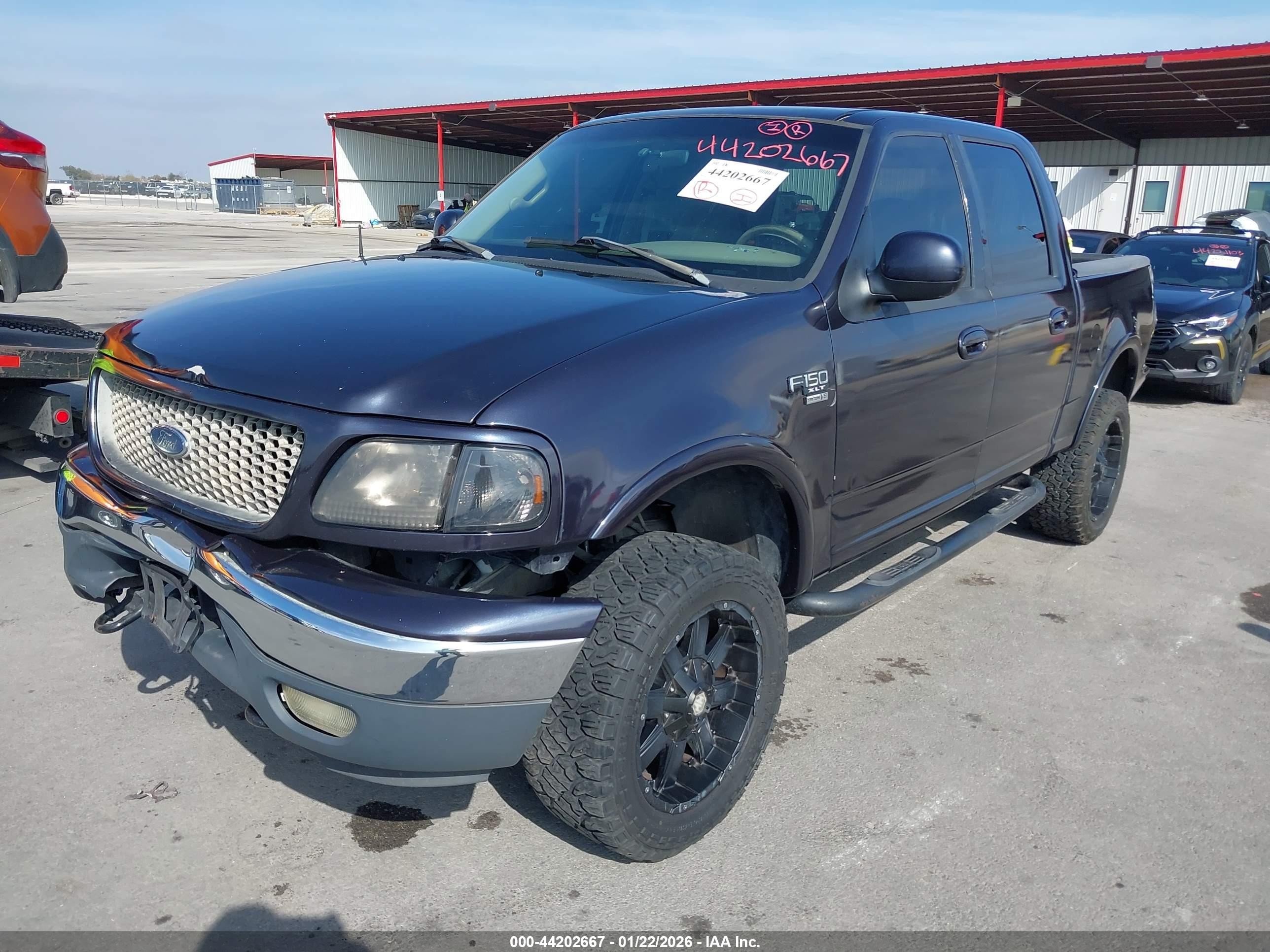 2001 Ford F-150 King Ranch Edition/lariat/xlt Blue vin: 1FTRW08W01KE48081