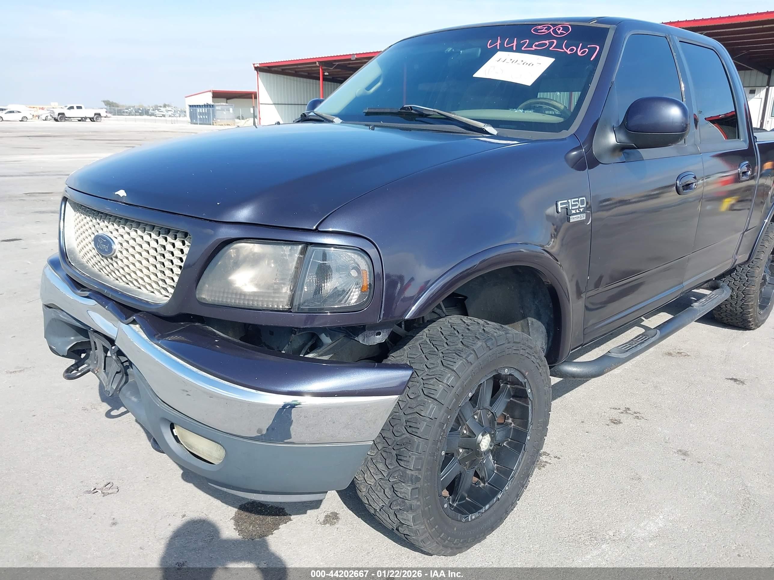 2001 Ford F-150 King Ranch Edition/lariat/xlt Blue vin: 1FTRW08W01KE48081