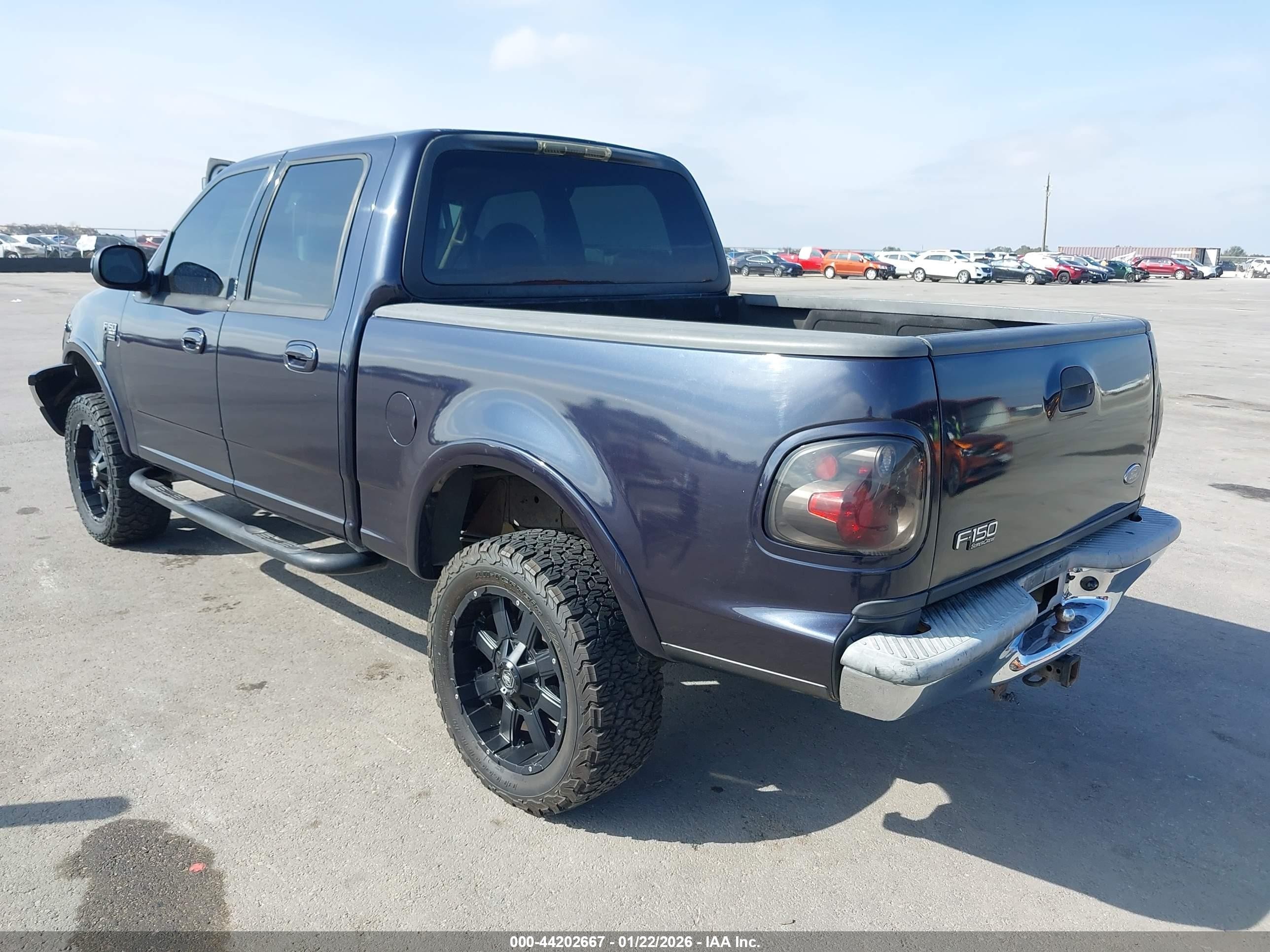 2001 Ford F-150 King Ranch Edition/lariat/xlt Blue vin: 1FTRW08W01KE48081