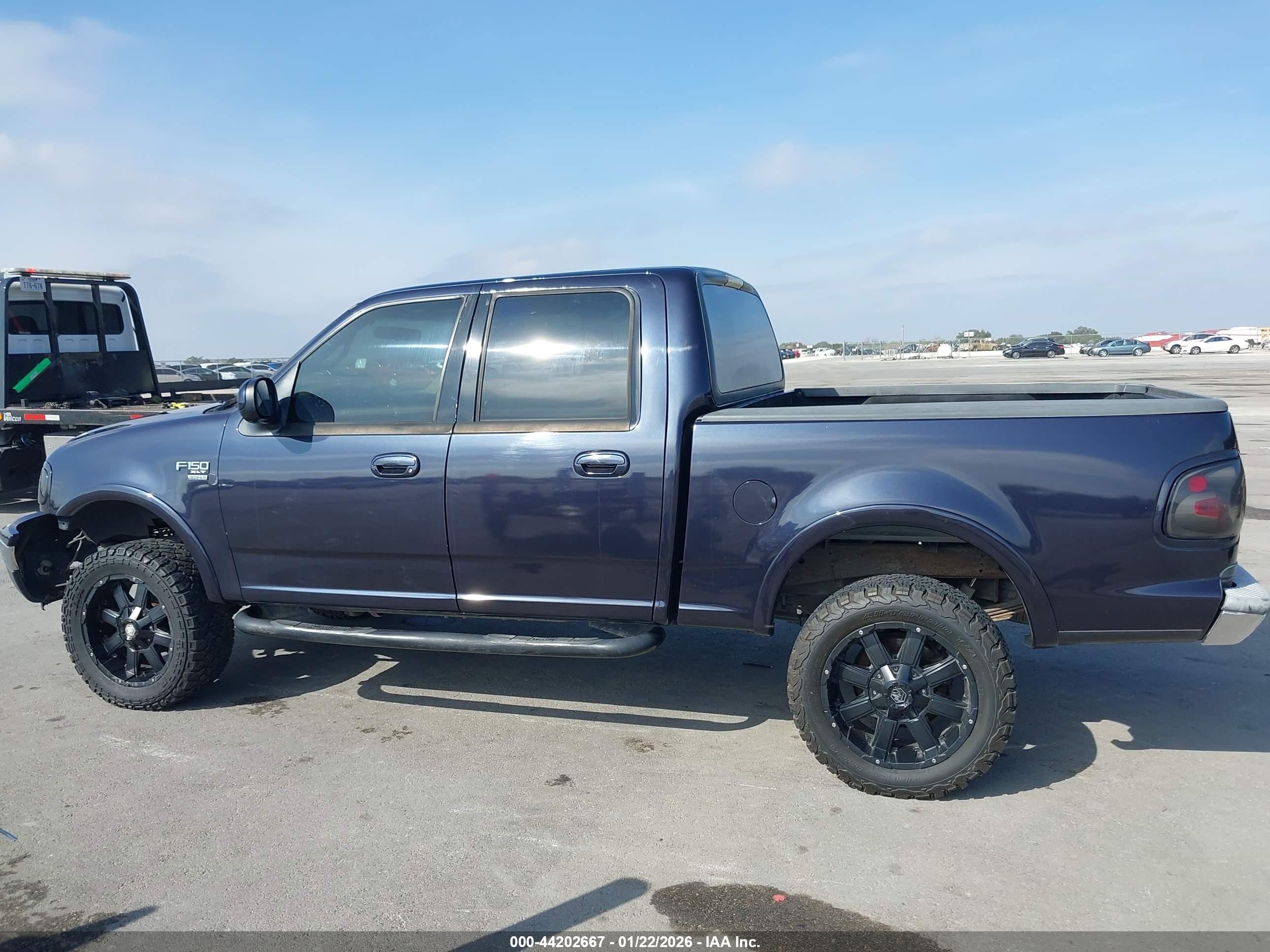 2001 Ford F-150 King Ranch Edition/lariat/xlt Blue vin: 1FTRW08W01KE48081