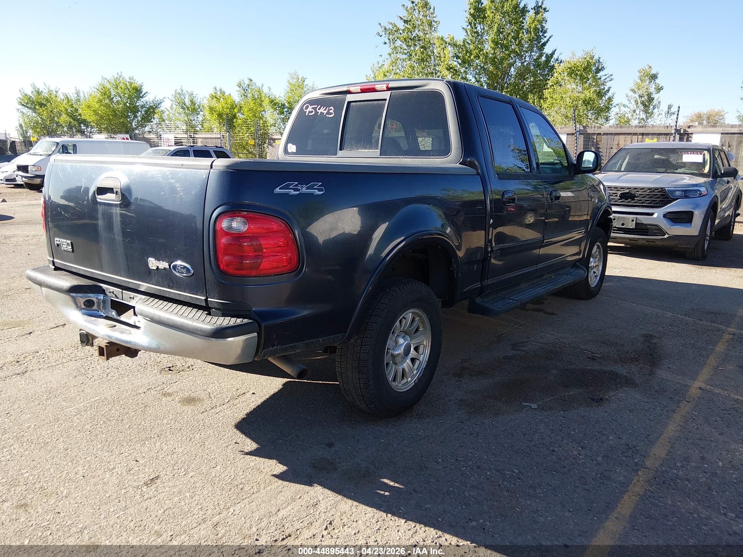 2001 Ford F-150 King Ranch Edition/lariat/xlt Blue vin: 1FTRW08W11KD98467